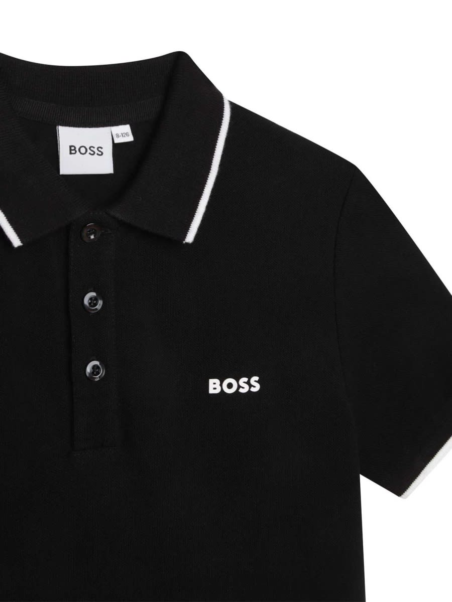 Shop Hugo Boss Tee Shirt In Black