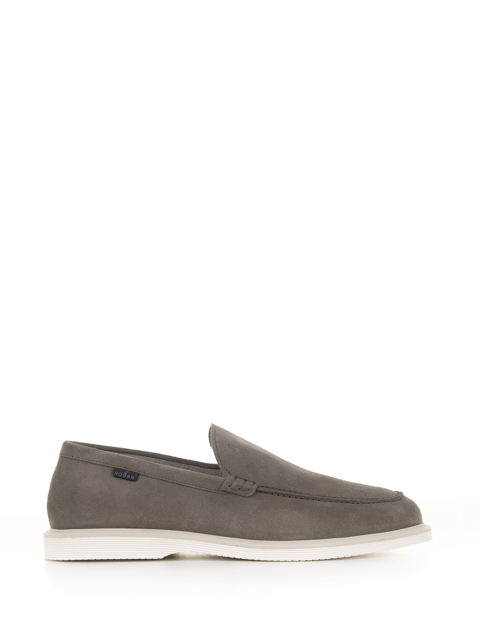 Hogan H616 Suede Loafer In Palude