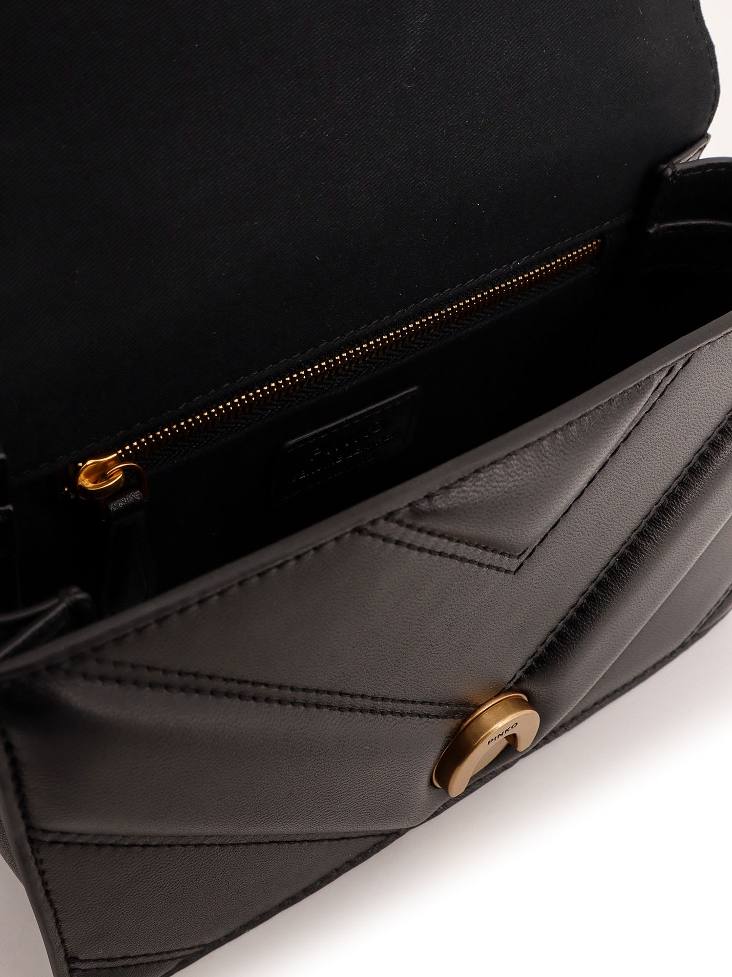 Pinko Love One Shoulder Bag In Black