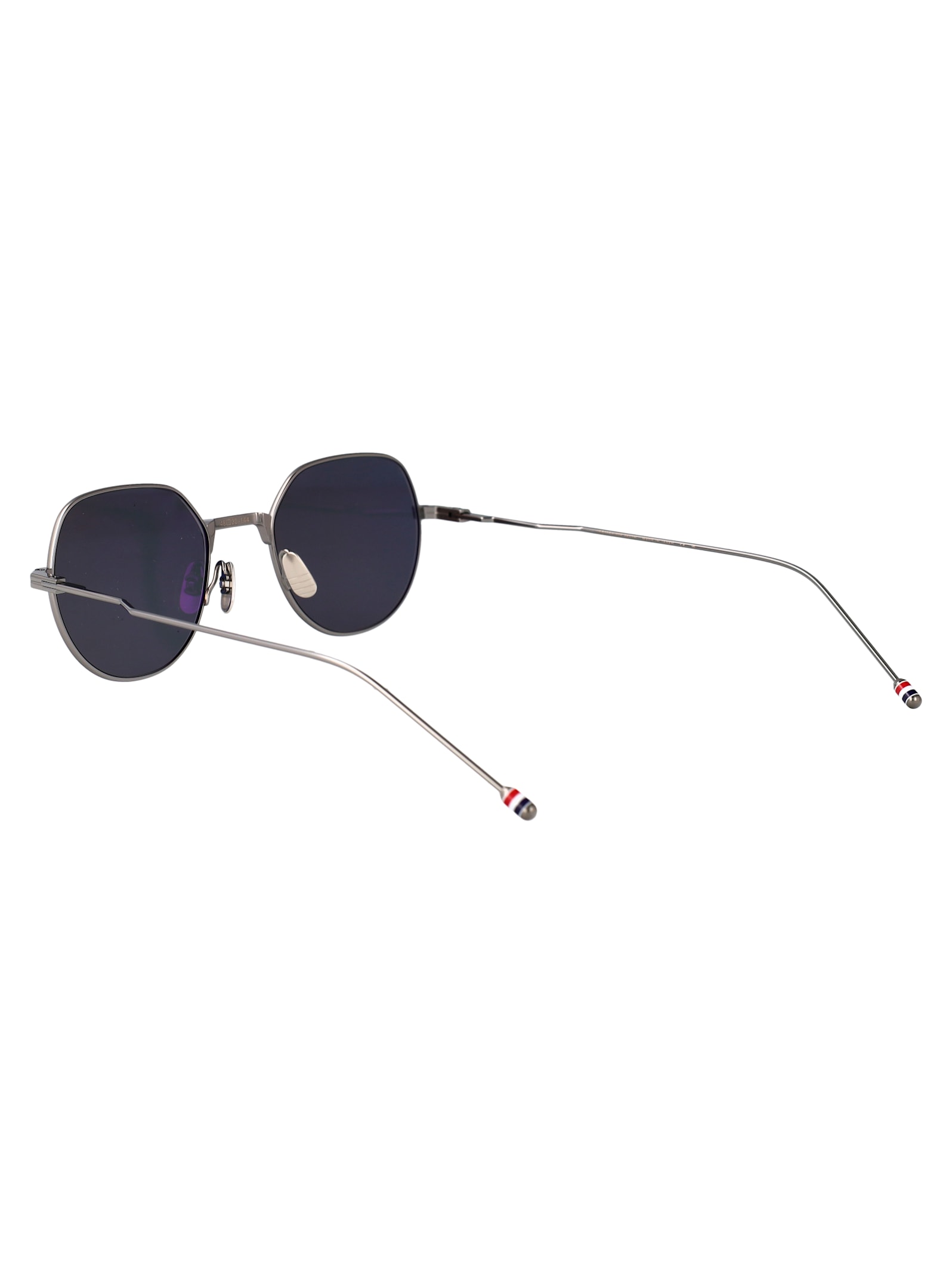 Thom Browne N11 Grey Titanium Titanium Sunglasses In Gray