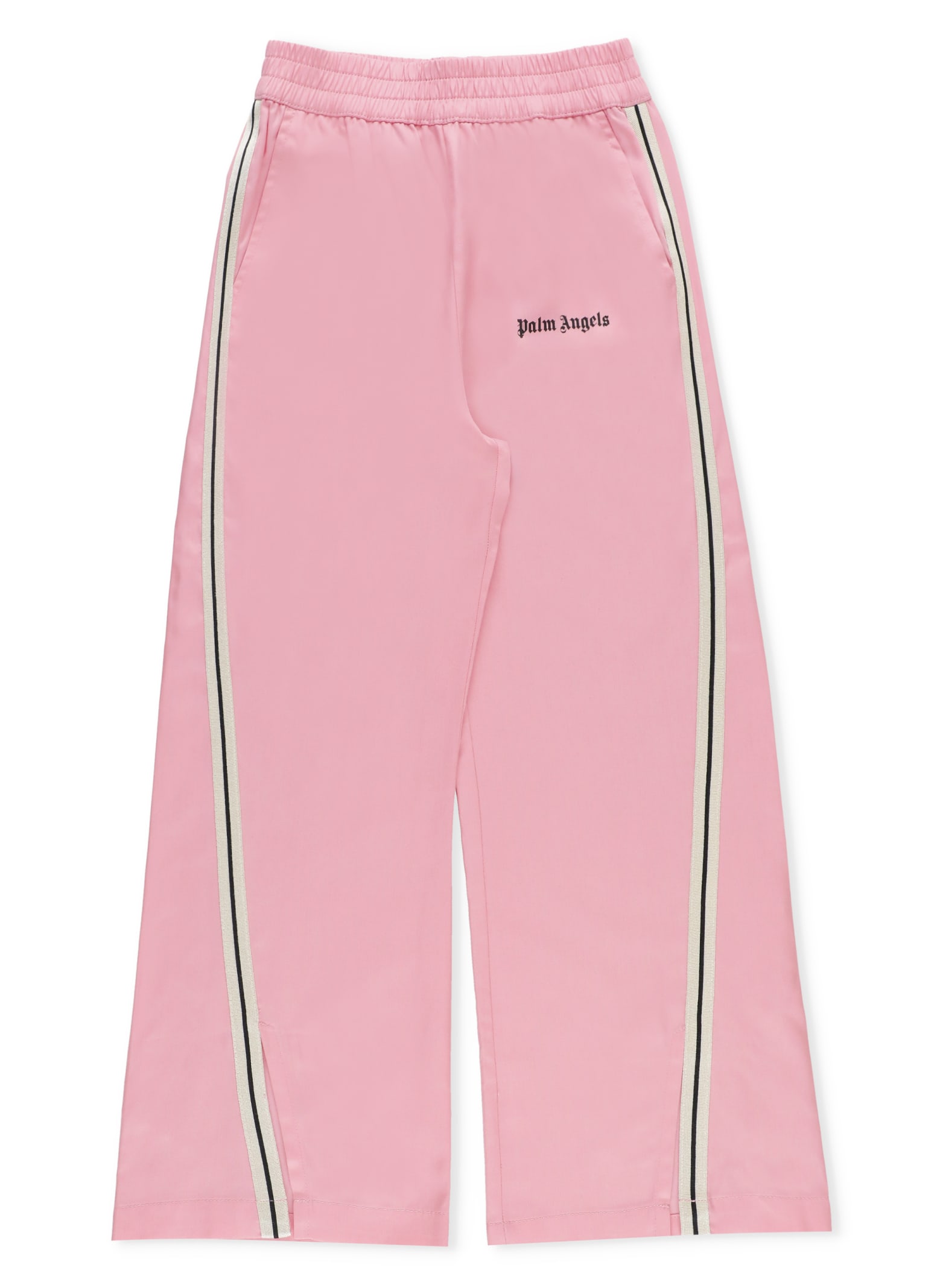 Shop Palm Angels Pants With Logo In Pink