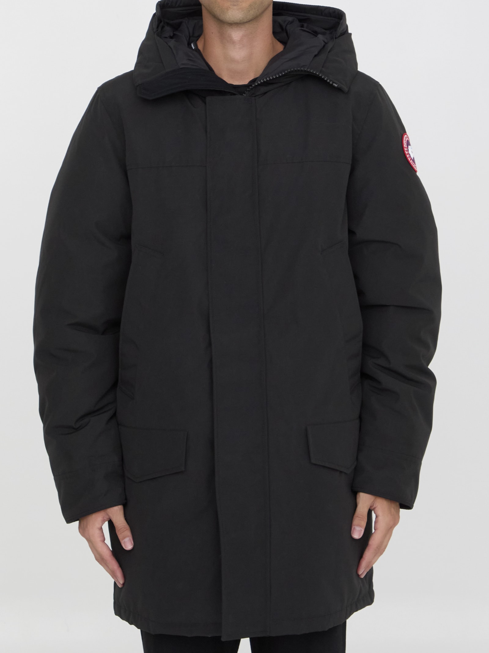 Shop Canada Goose Langford Parka In Black