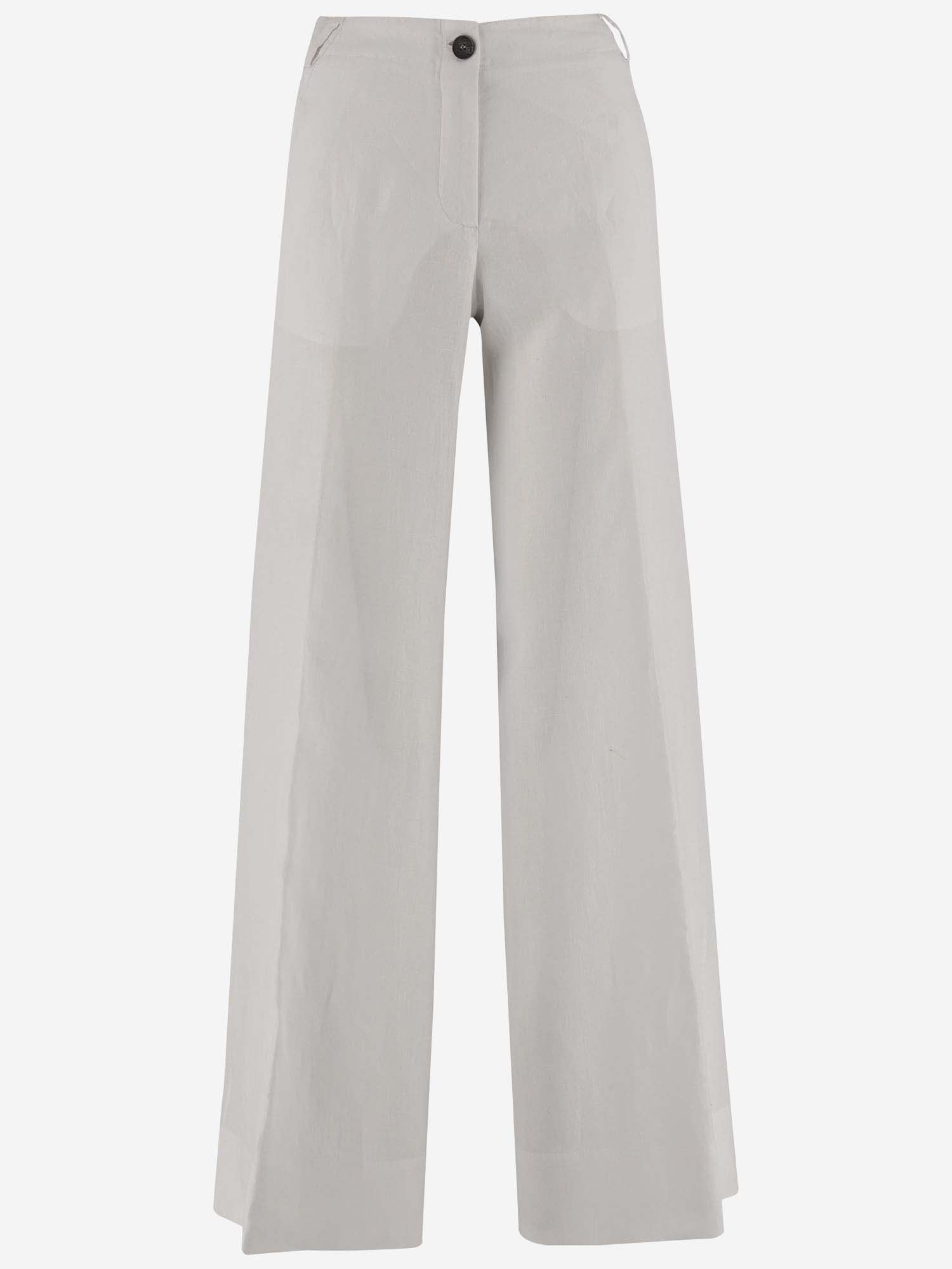 Ql2 Linen Pants In White