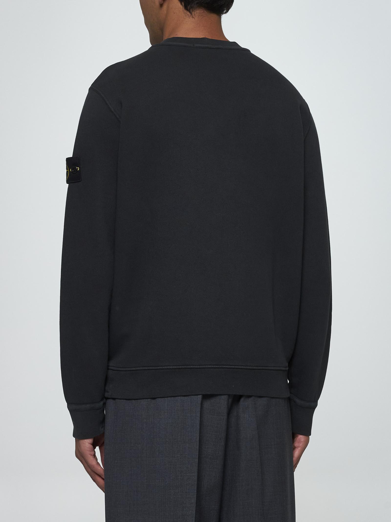 Shop Stone Island Cotton Sweatshirt