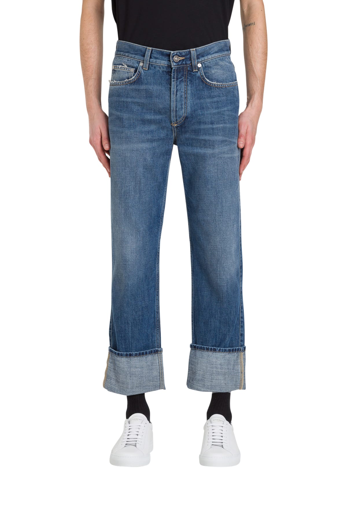 Givenchy Cropped Jeans In Blu