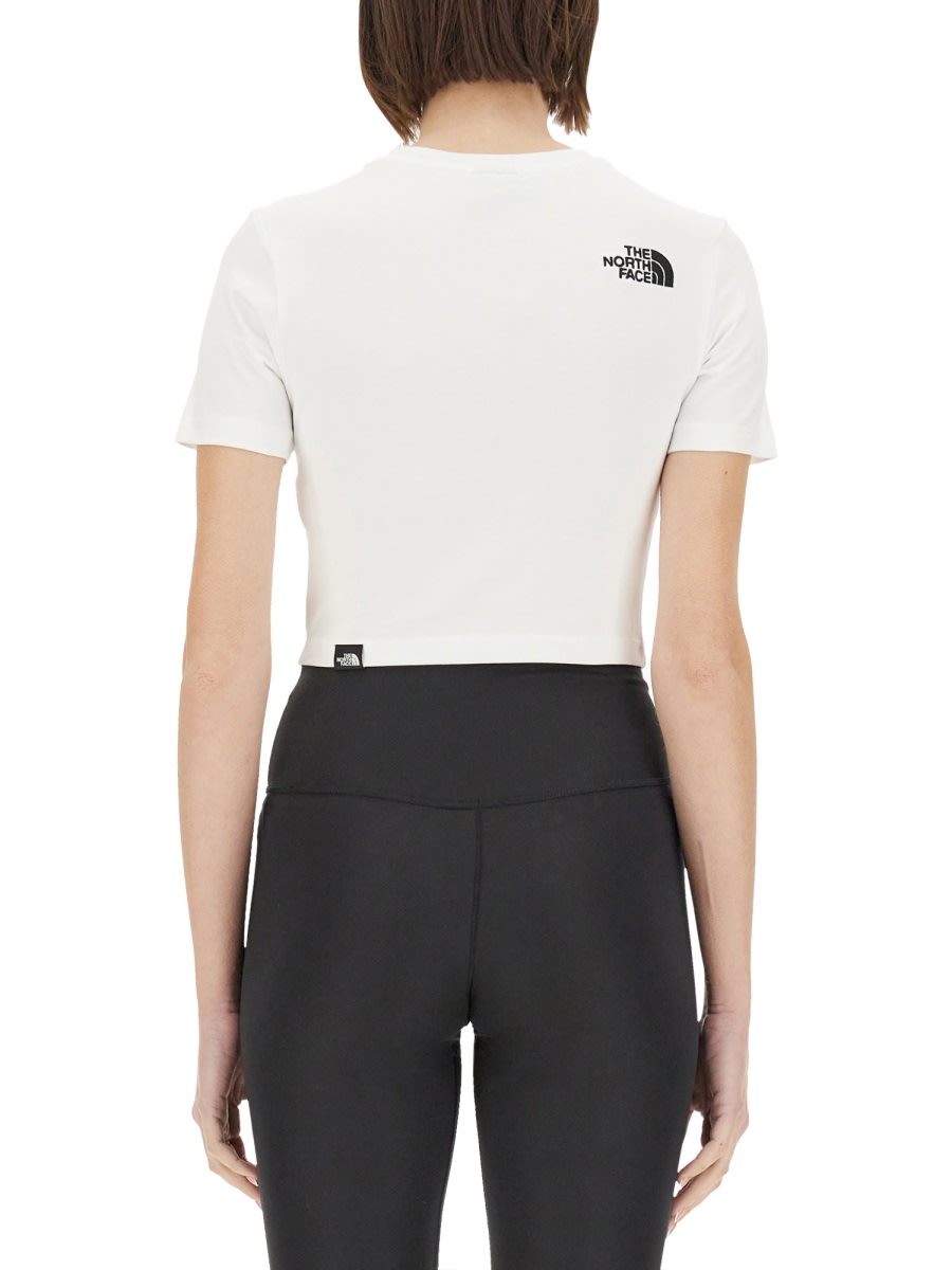 Shop The North Face Cropped T-shirt In White