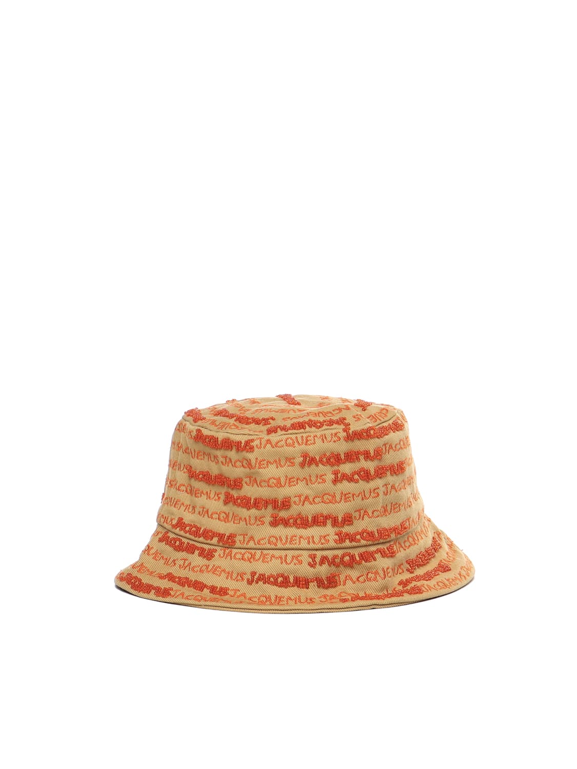 Jacquemus Bucket Hat Bob Bordado In Orange