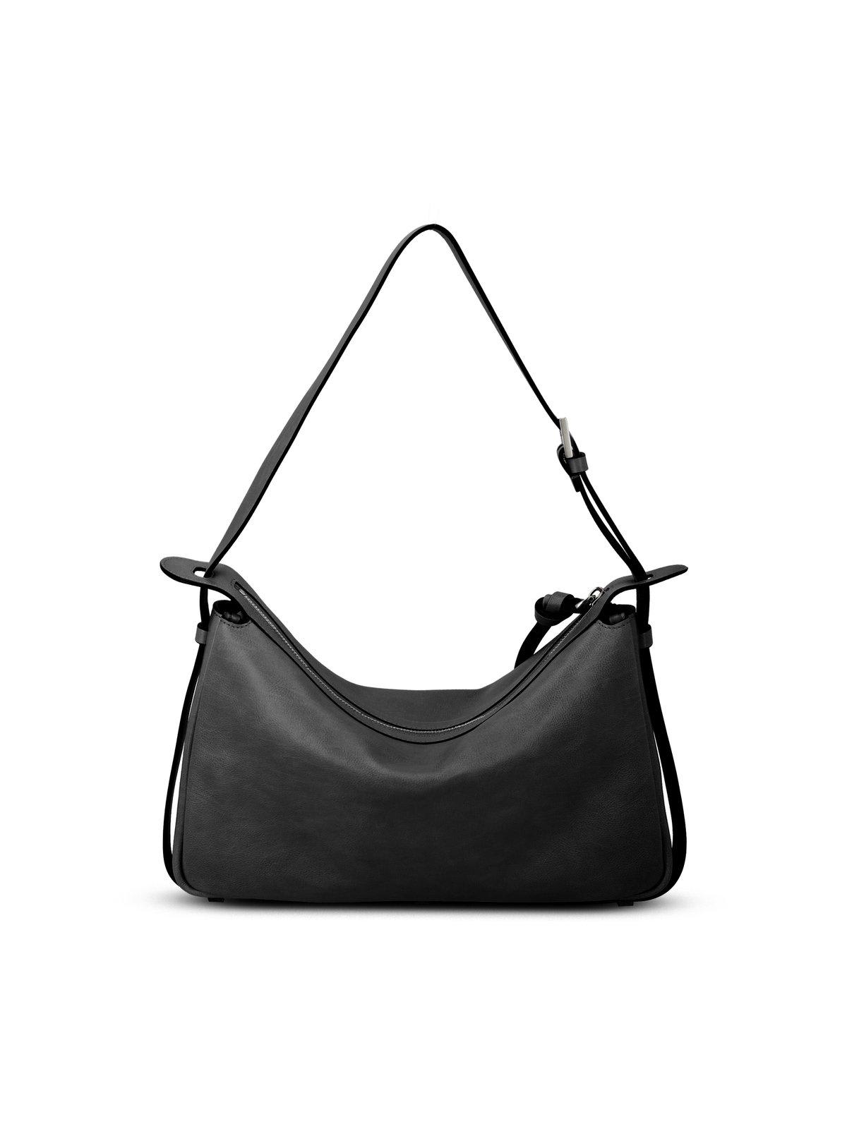 Shop Fendi Simply Medium Shoulder Bag In Nero