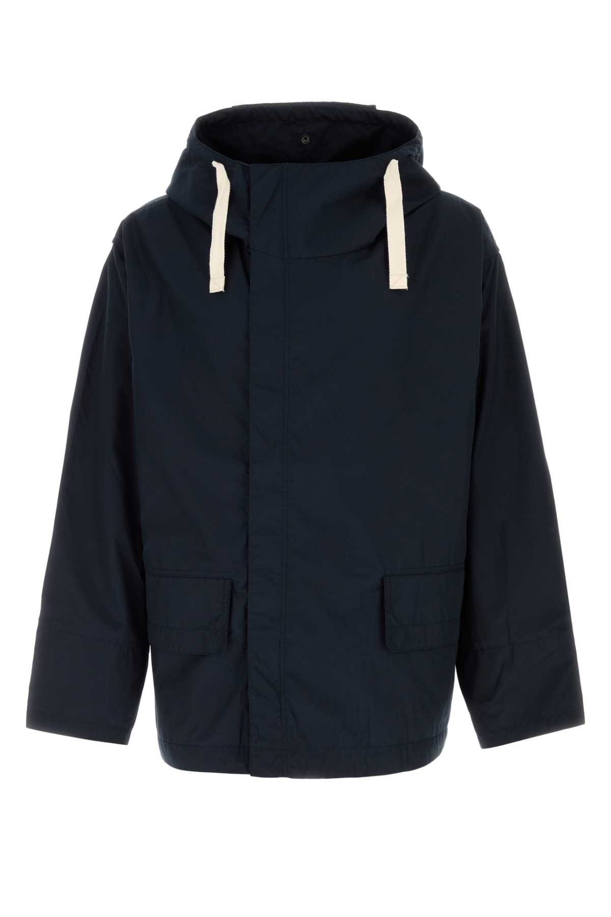 Nanamica Water-repellent Hooded Jacket In Blue