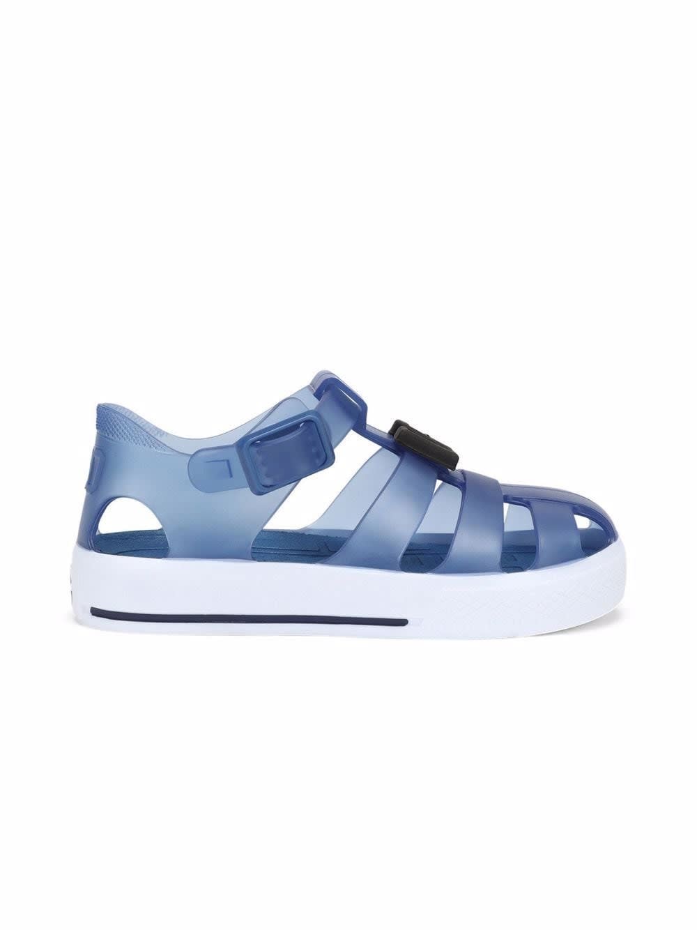 Dolce & Gabbana Kids' Blue Rubber Sandals