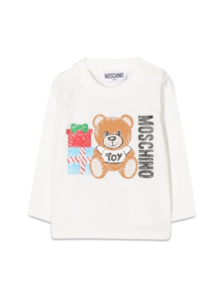 Shop Moschino T-shirt M/l Teddy Bear Gifts In White