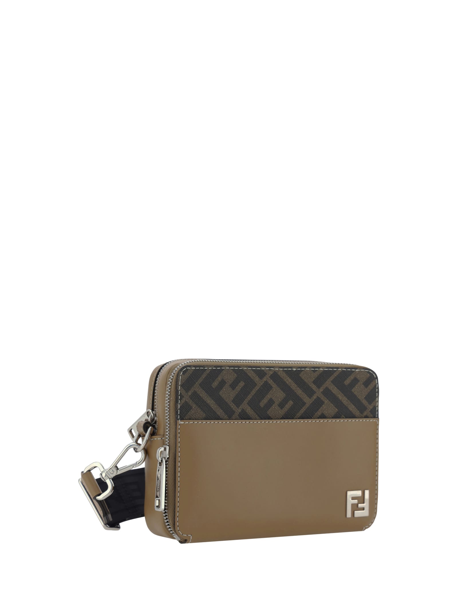Shop Fendi Camera Case Organizer Squared Ff Crossbody Bag In Tab.mr+sand+p