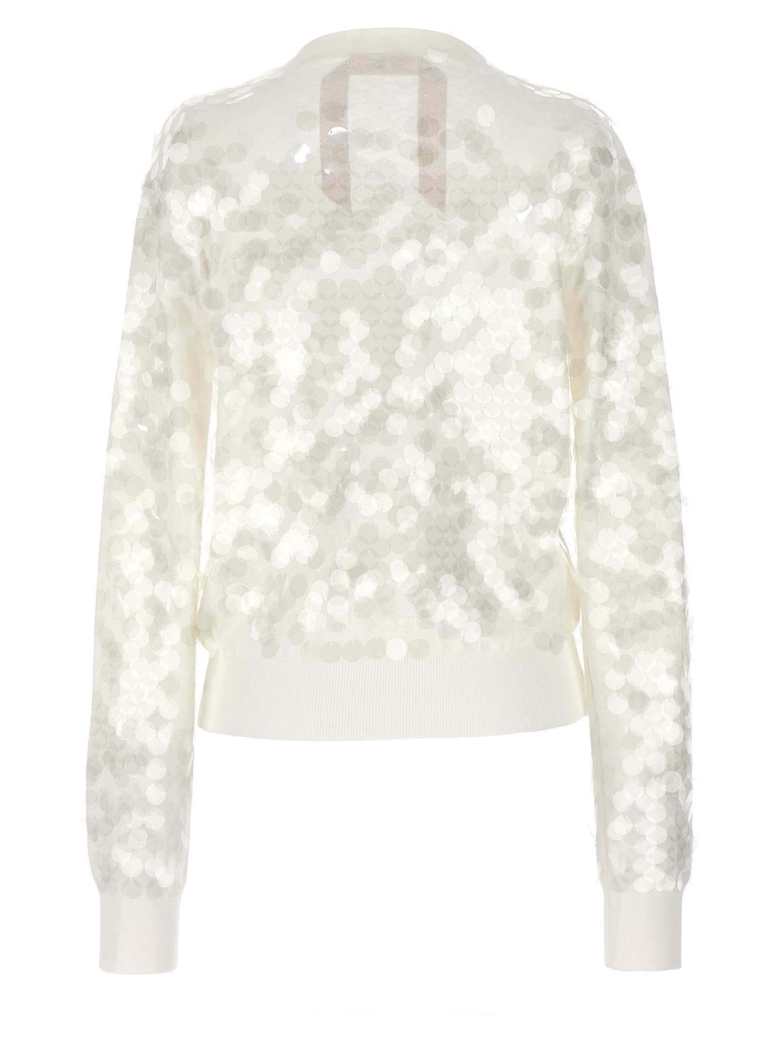 Shop N°21 Sequin Cardigan In White