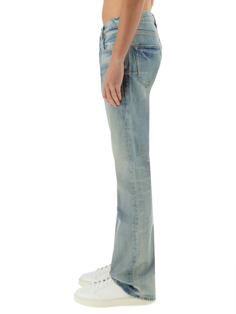 Purple Brand "coated Flare" Jeans In Denim