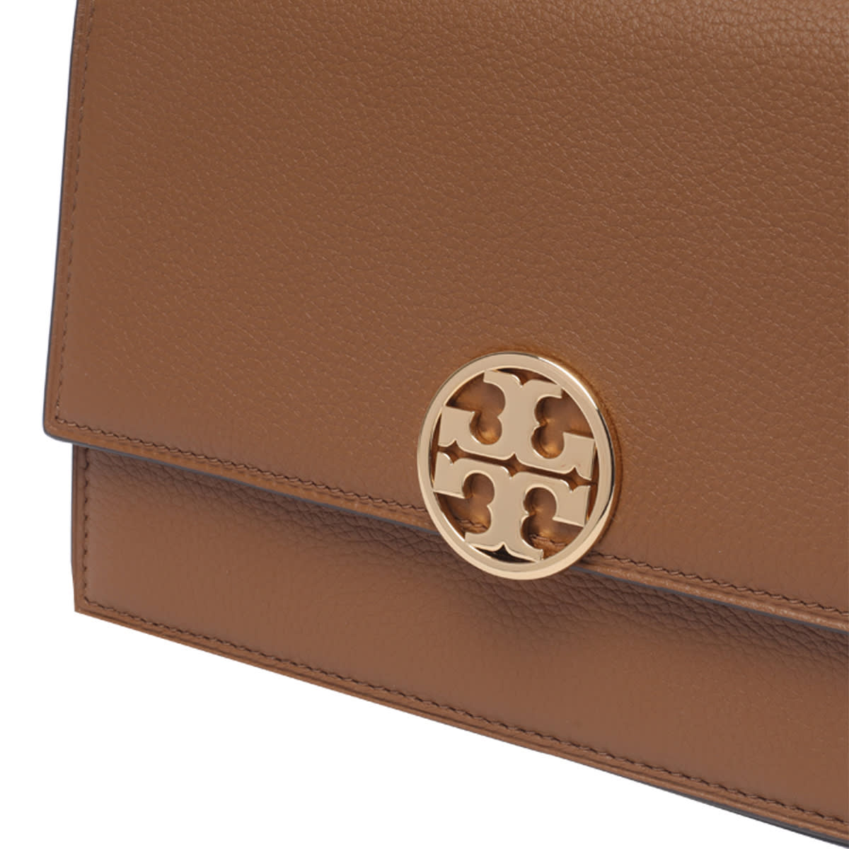 Shop Tory Burch Miller Shoulder Bag In Marrone