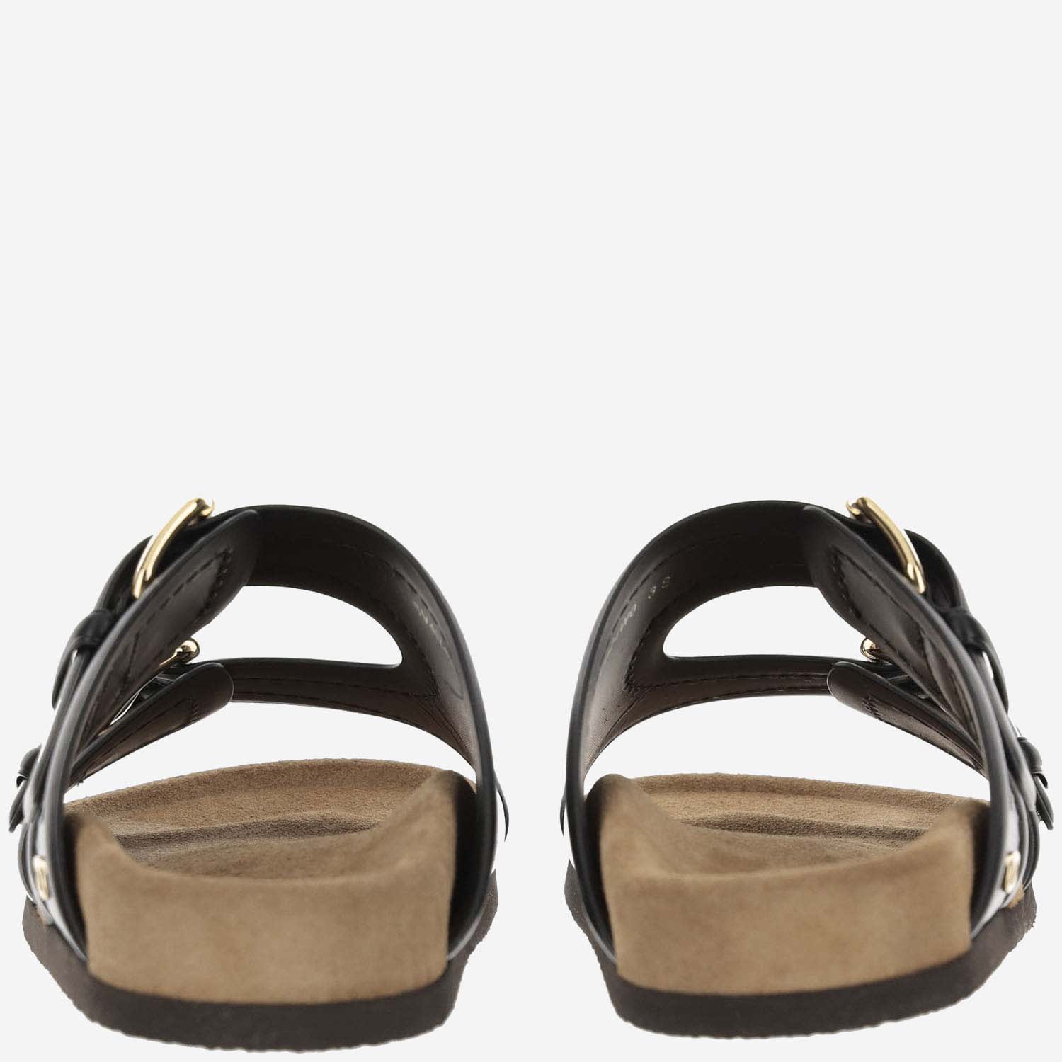 Shop Valentino 30mm Calfskin Fussfriend Slide Sandals In Black