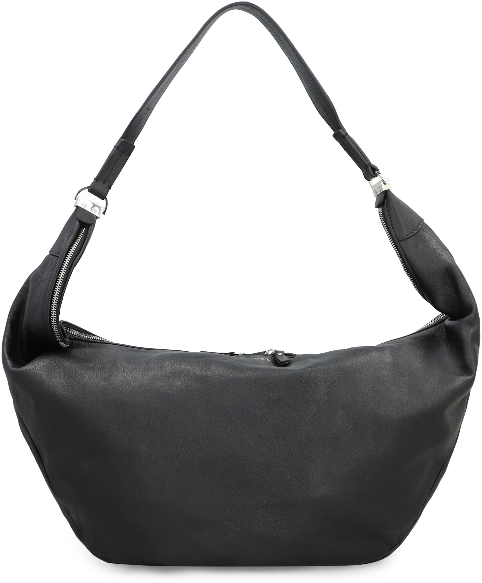 Rhude Leather Messenger Bag In Black