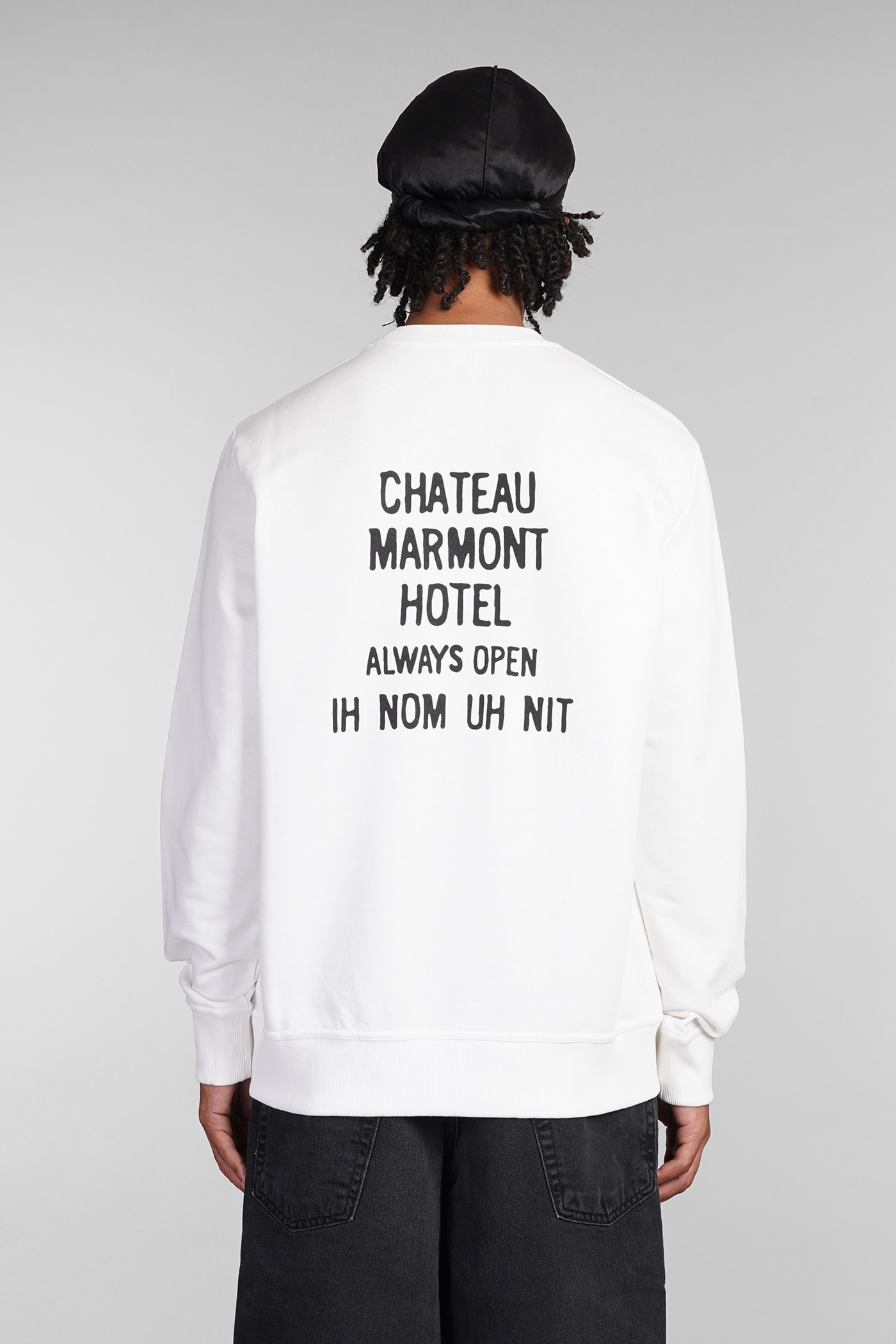 Shop Ih Nom Uh Nit Sweatshirt In White Cotton