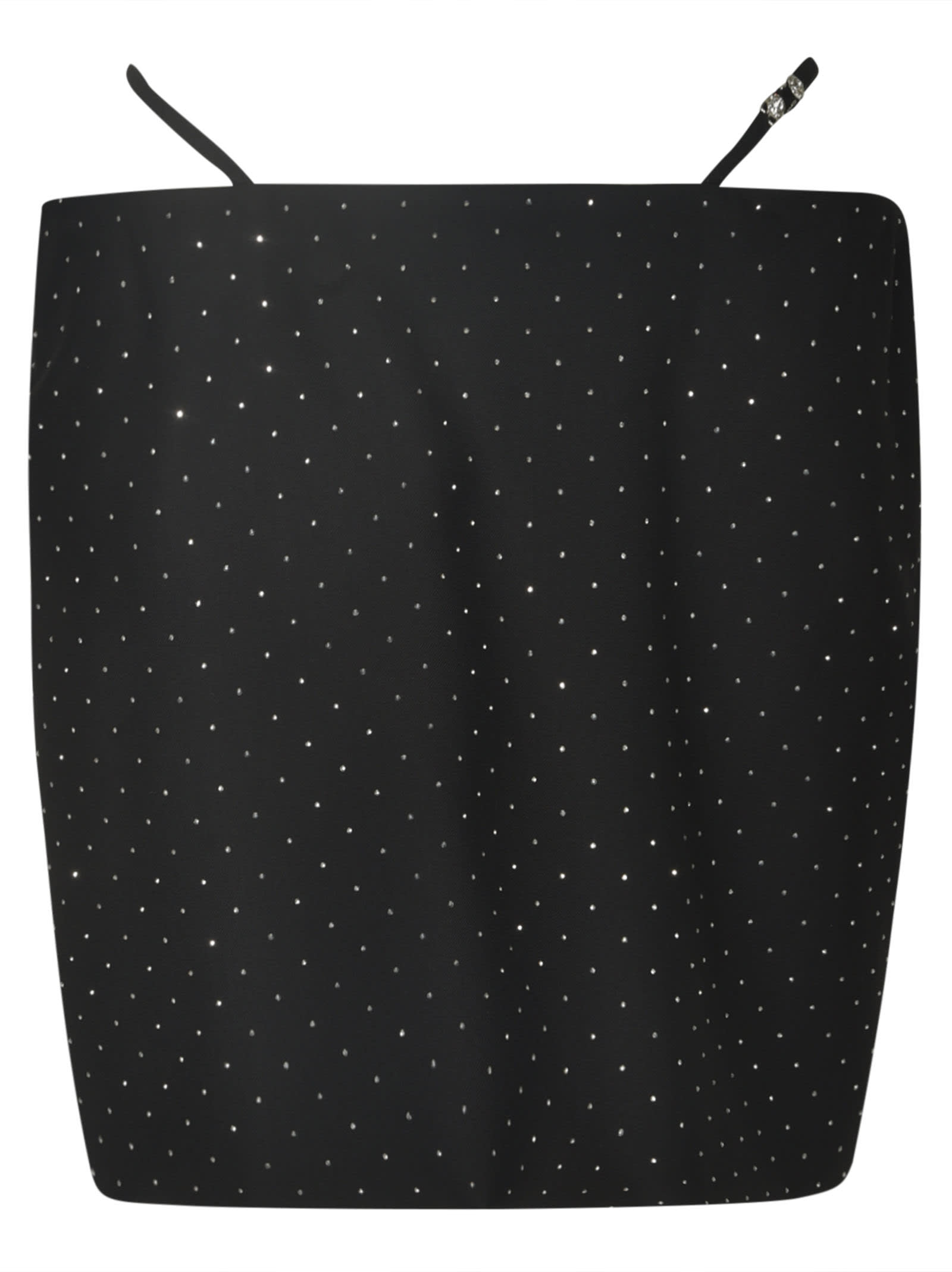 Shop Chiara Ferragni Embellished Skirt In Black
