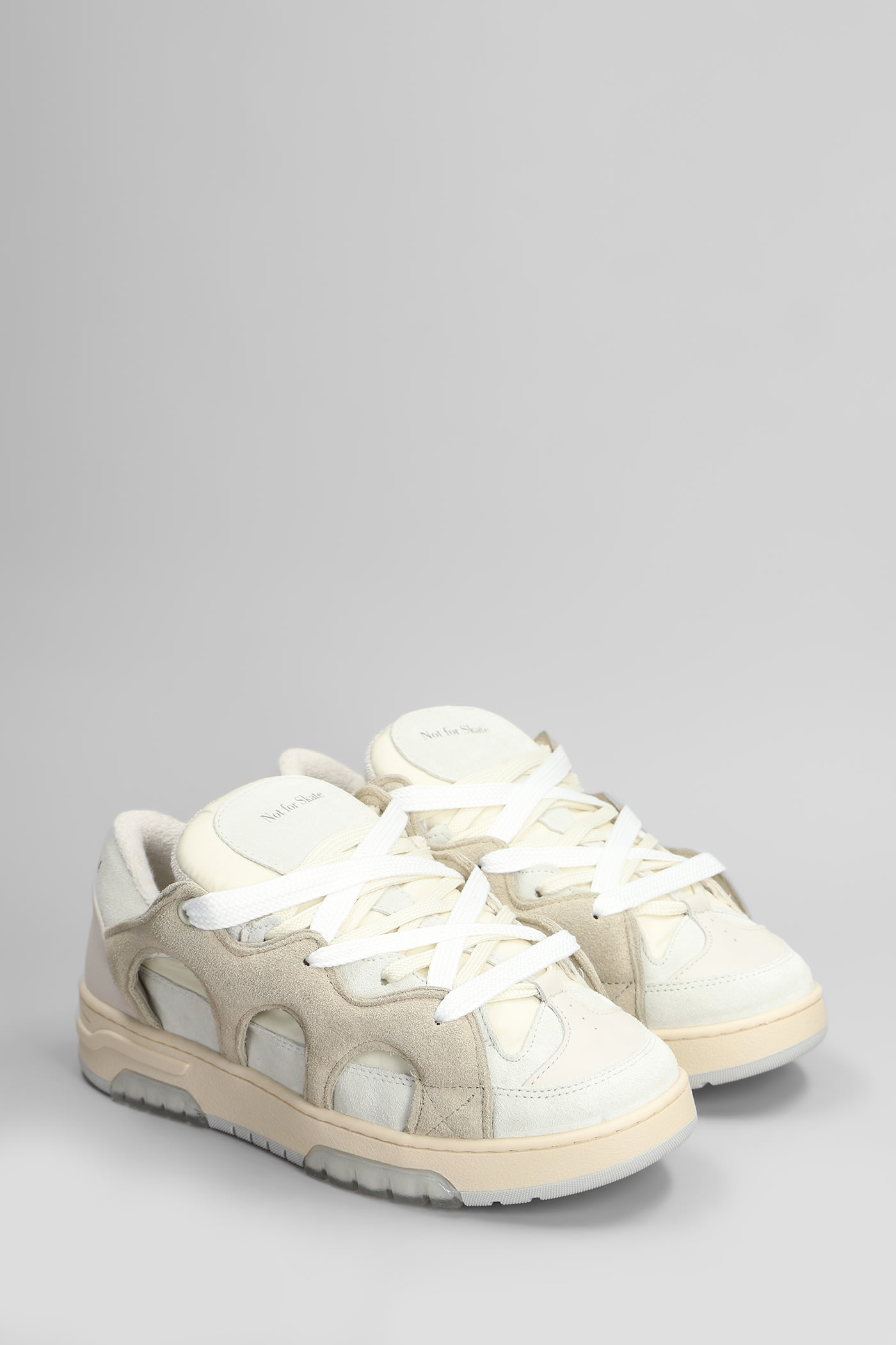 Paura Santha 1 Original Sneakers In Beige Suede