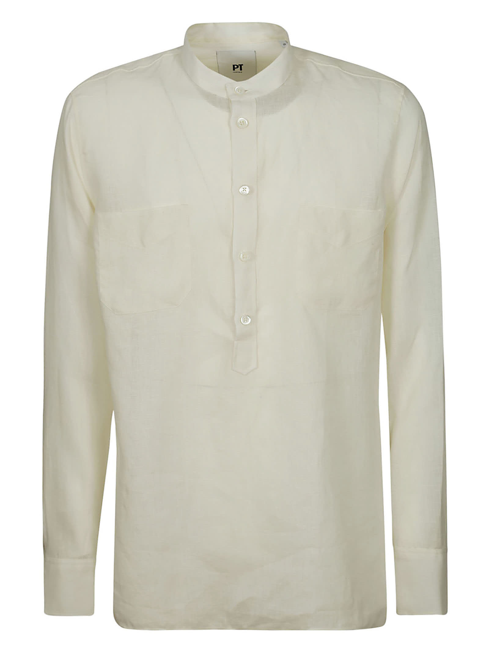 Pt01 Serafino Shirt In White