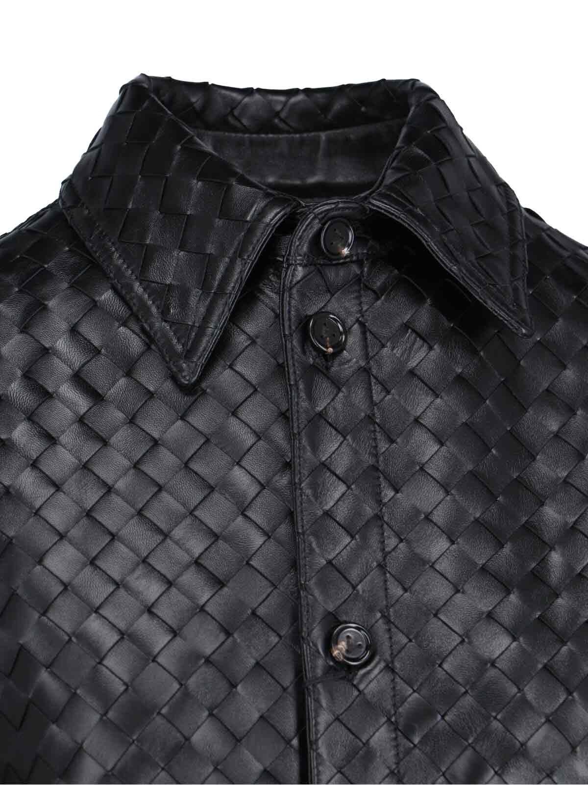 Woven Leather Shirt