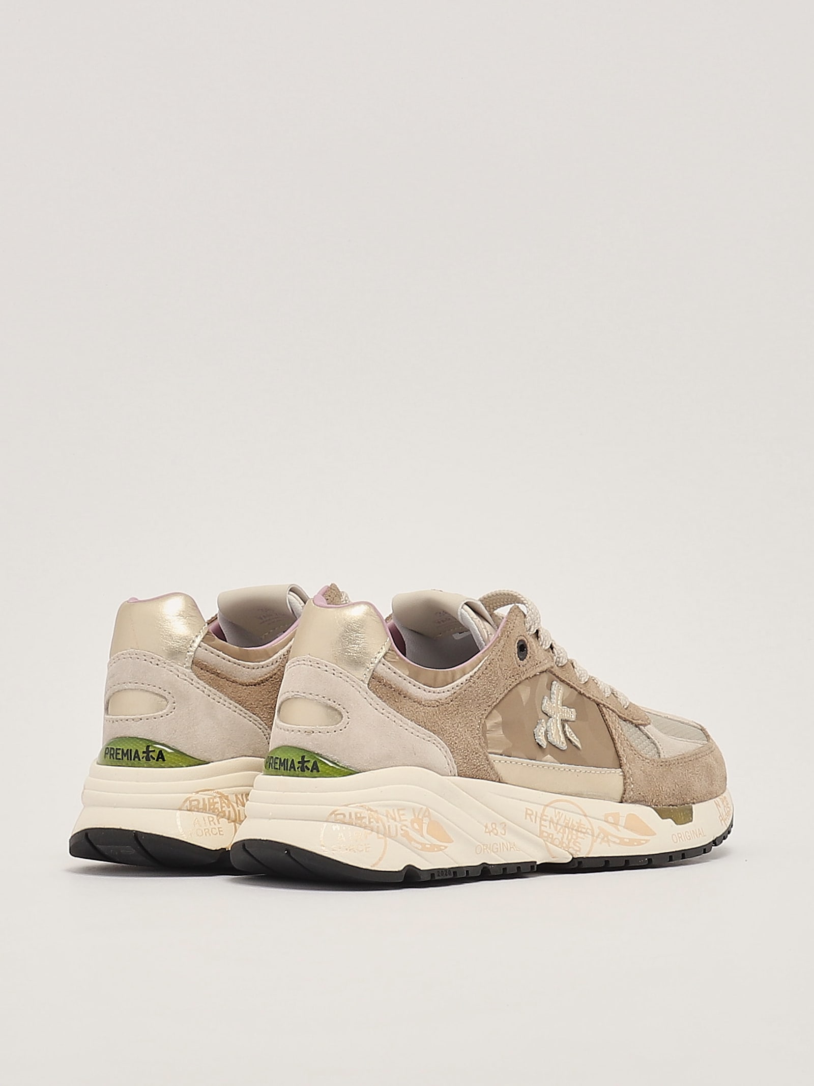 Shop Premiata Mased Sneaker In Tortora