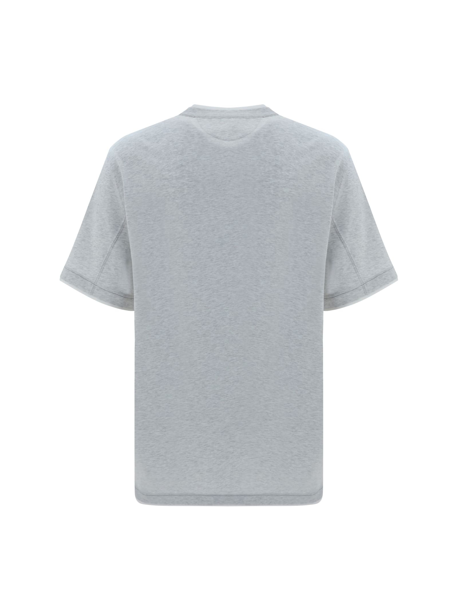 Shop Brunello Cucinelli T-shirt In Perla/bianco/grigio Medio