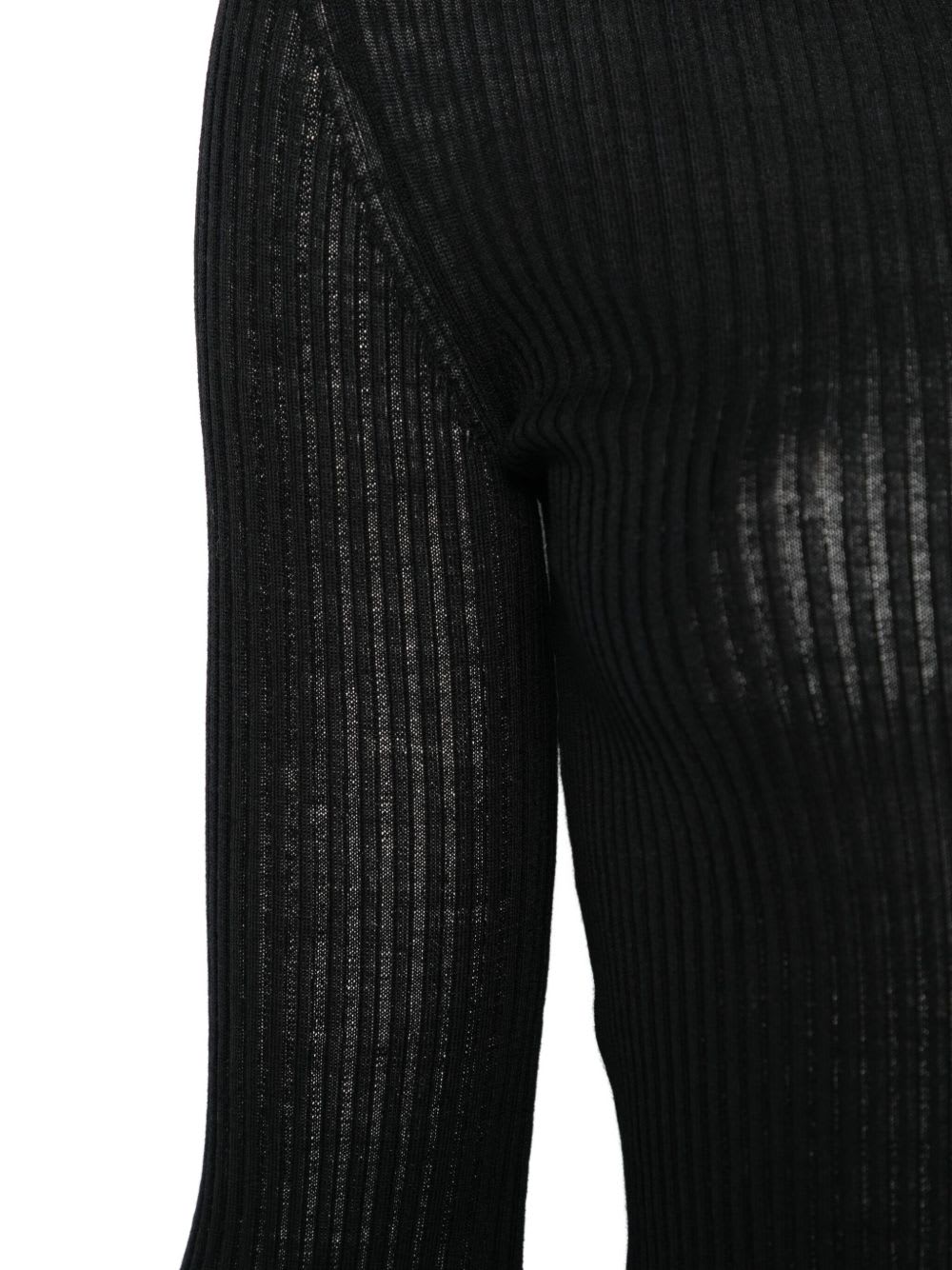 Mrz Wool Crewneck Sweater In Black