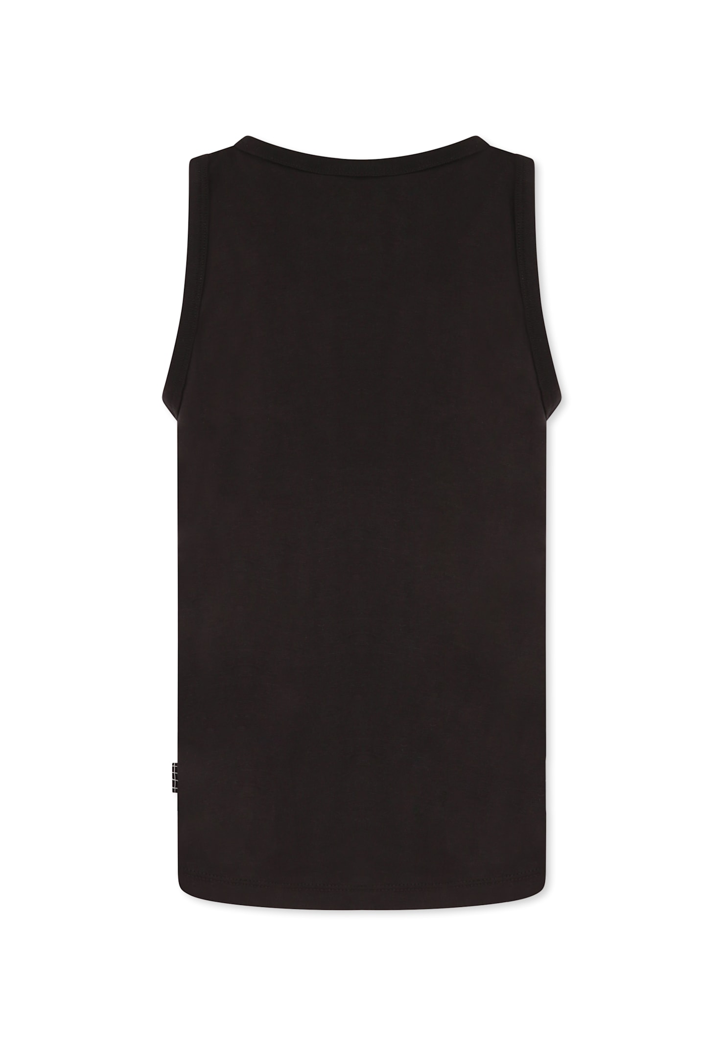 Molo Black Tank Top For Boy With Writing In Black
