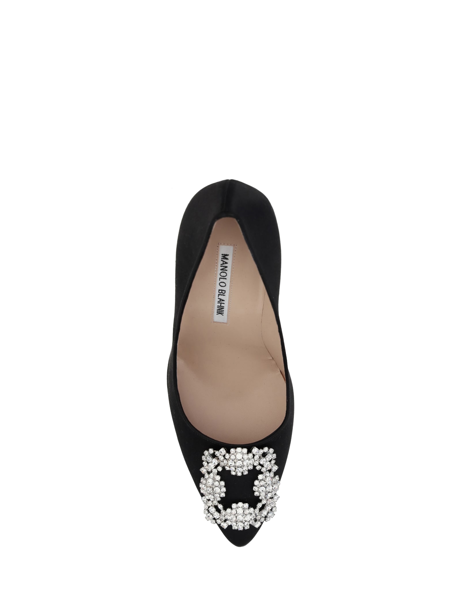 Shop Manolo Blahnik Hangisi Pumps In Blck