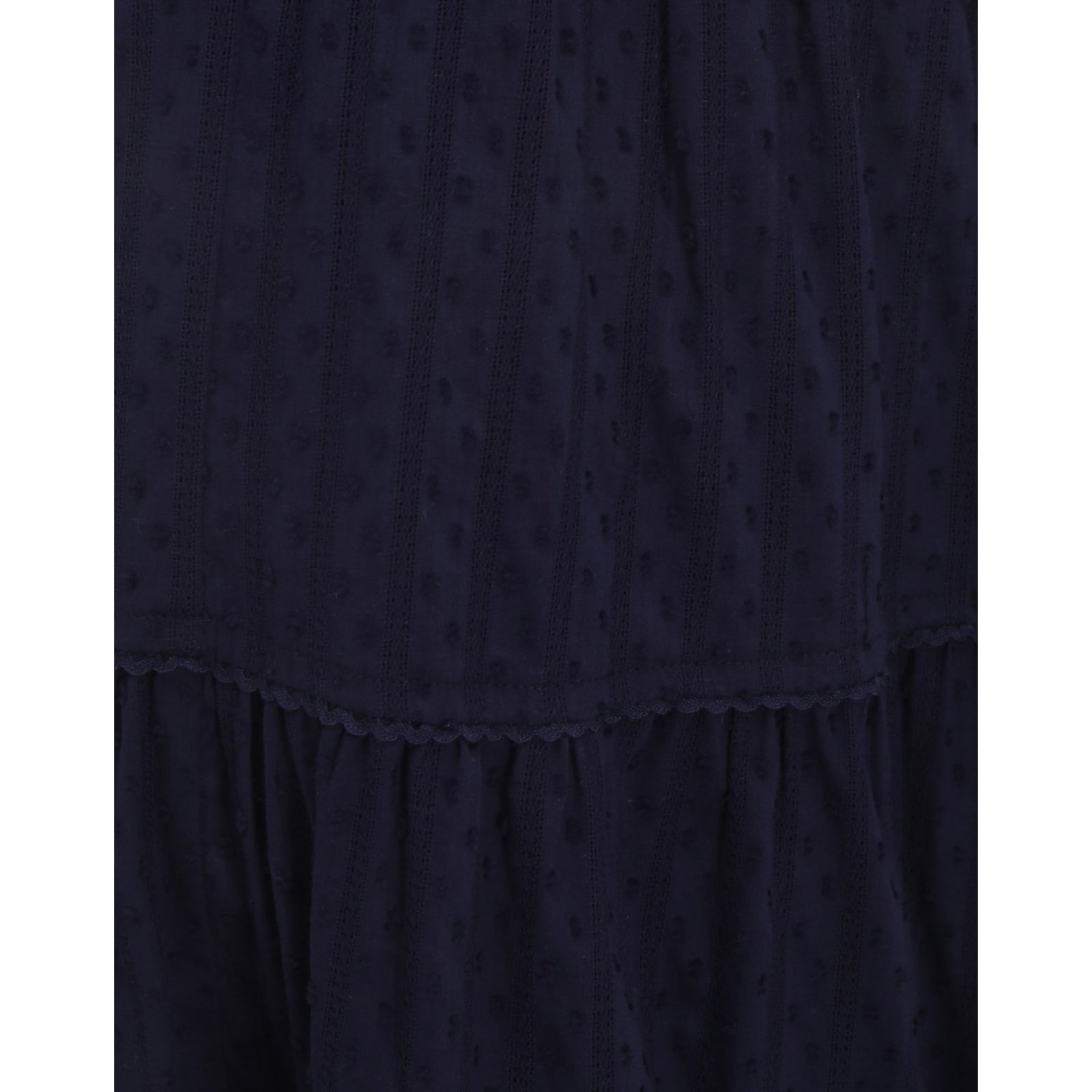 Shop Chloé Cotton Midi Skirt In Blue