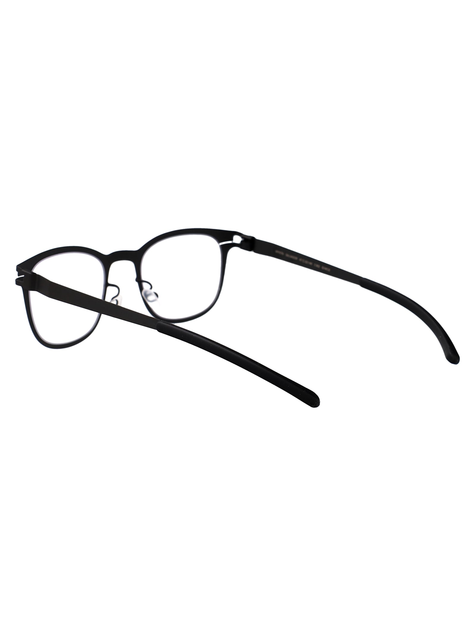 Mykita Storm Grey Metal Glasses In Black