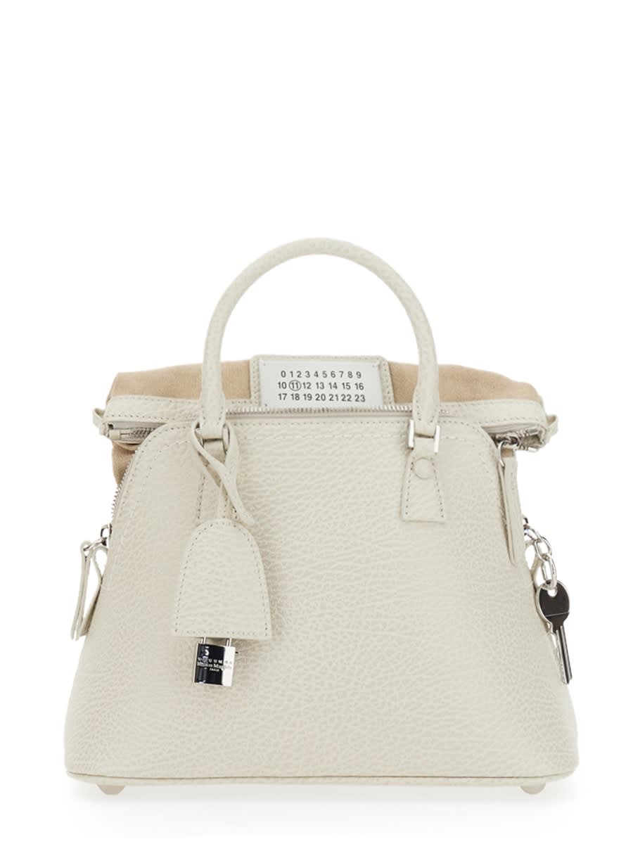 Shop Maison Margiela 5ac Mini Shoulder Bag In White