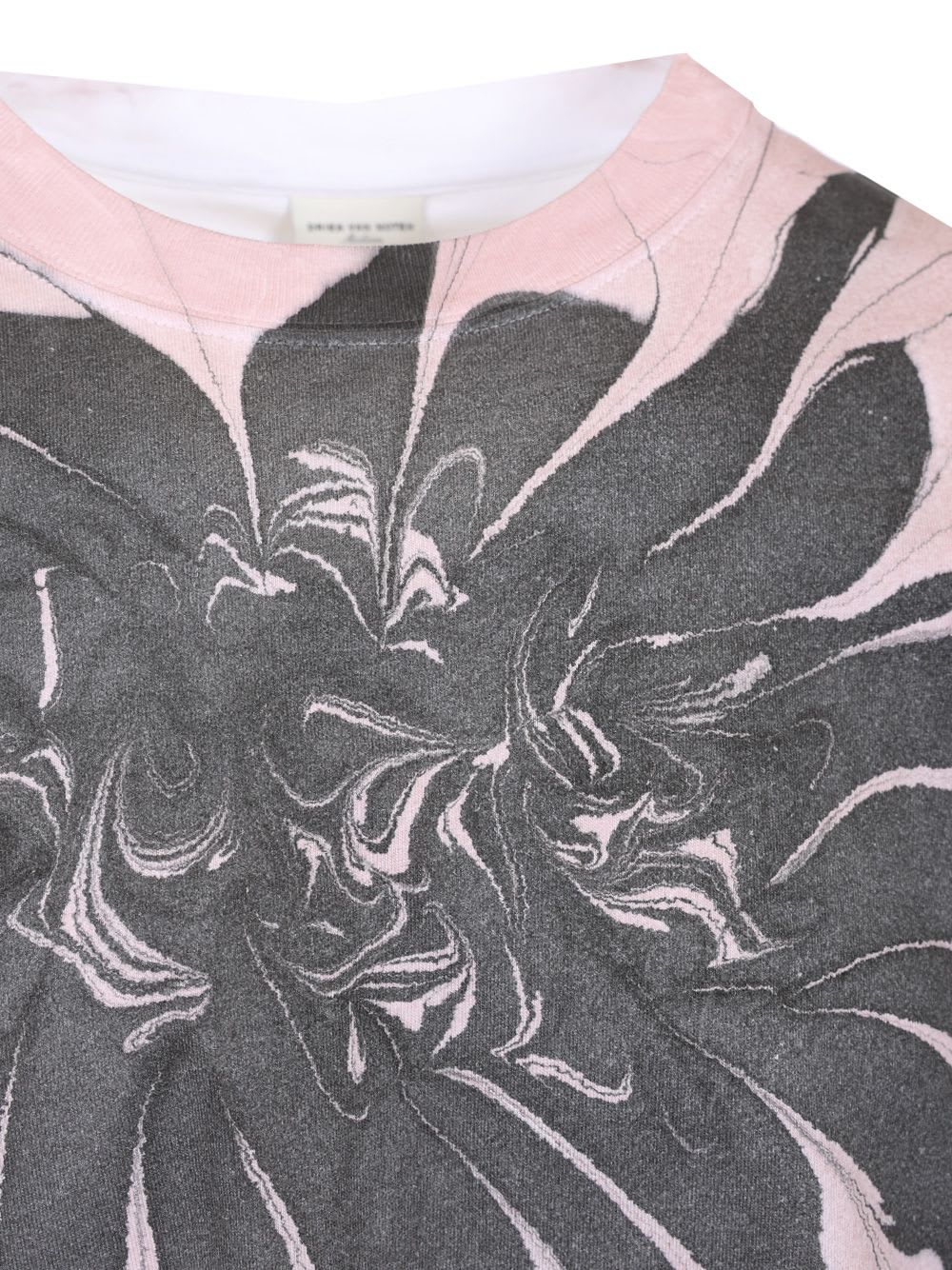 Dries Van Noten Flower-print Oversized T-shirt In Gray