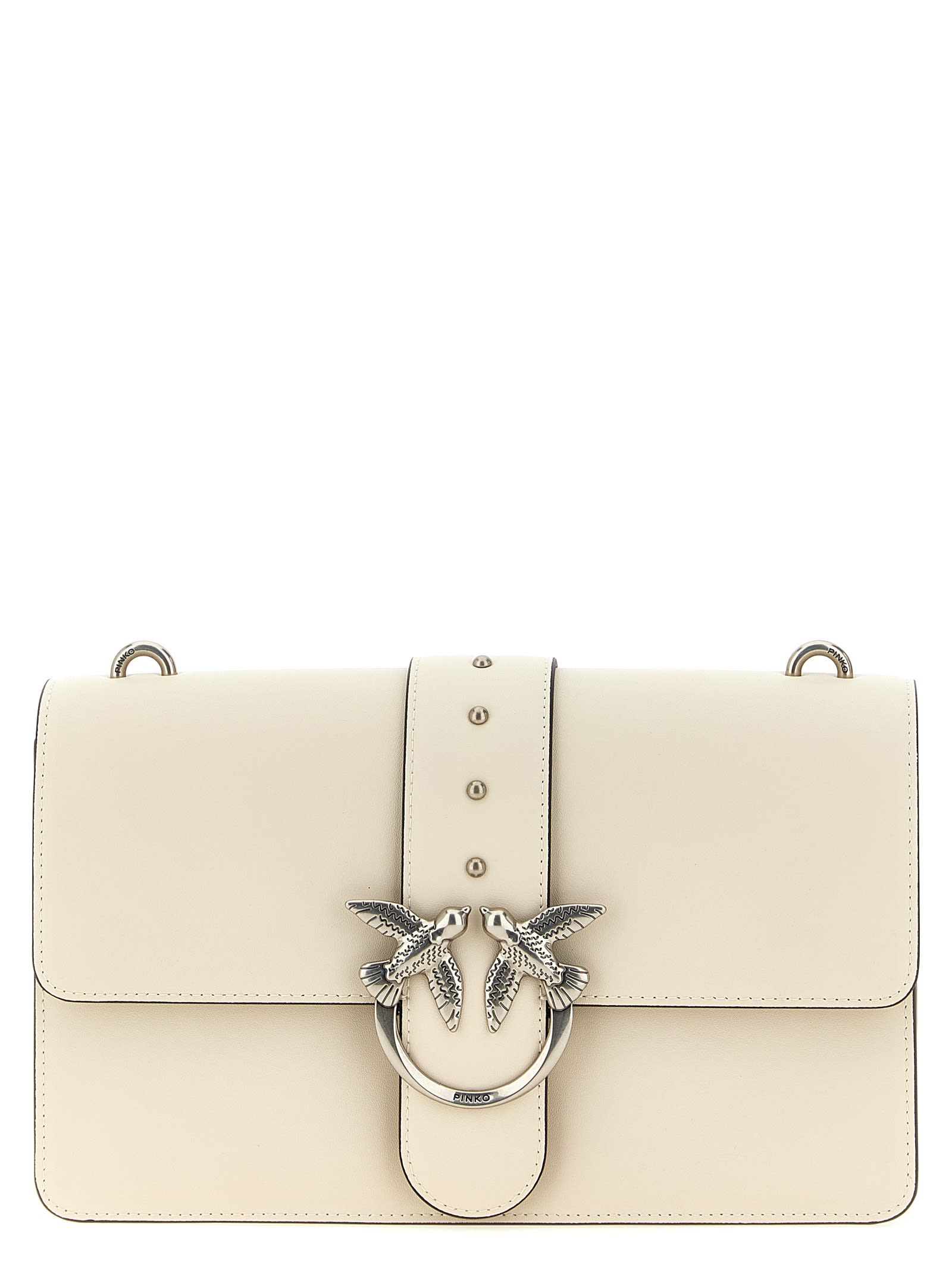 Pinko Love One Classic Crossbody Bag In White