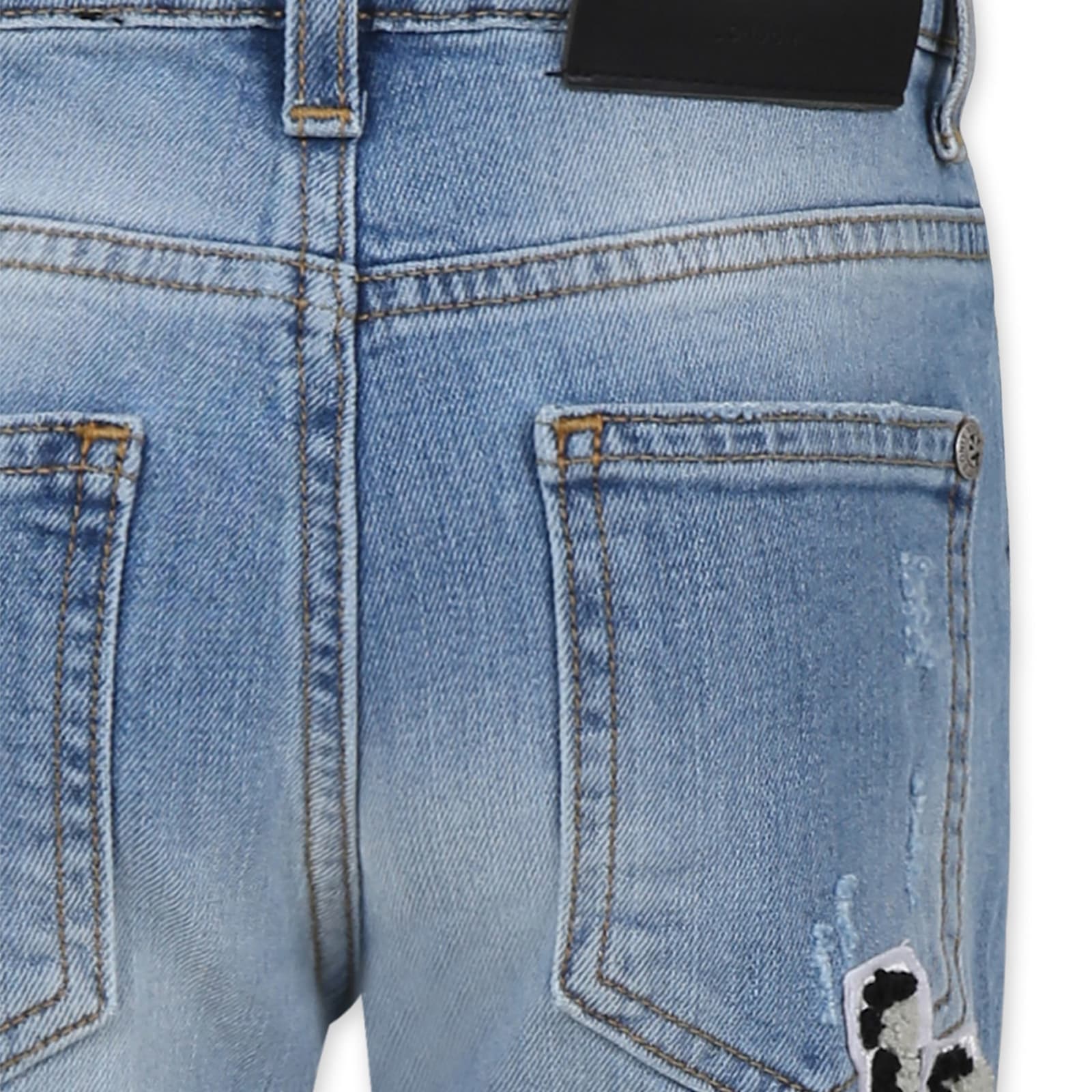 Richmond Denim Jeans For Boy With Logo In Blue