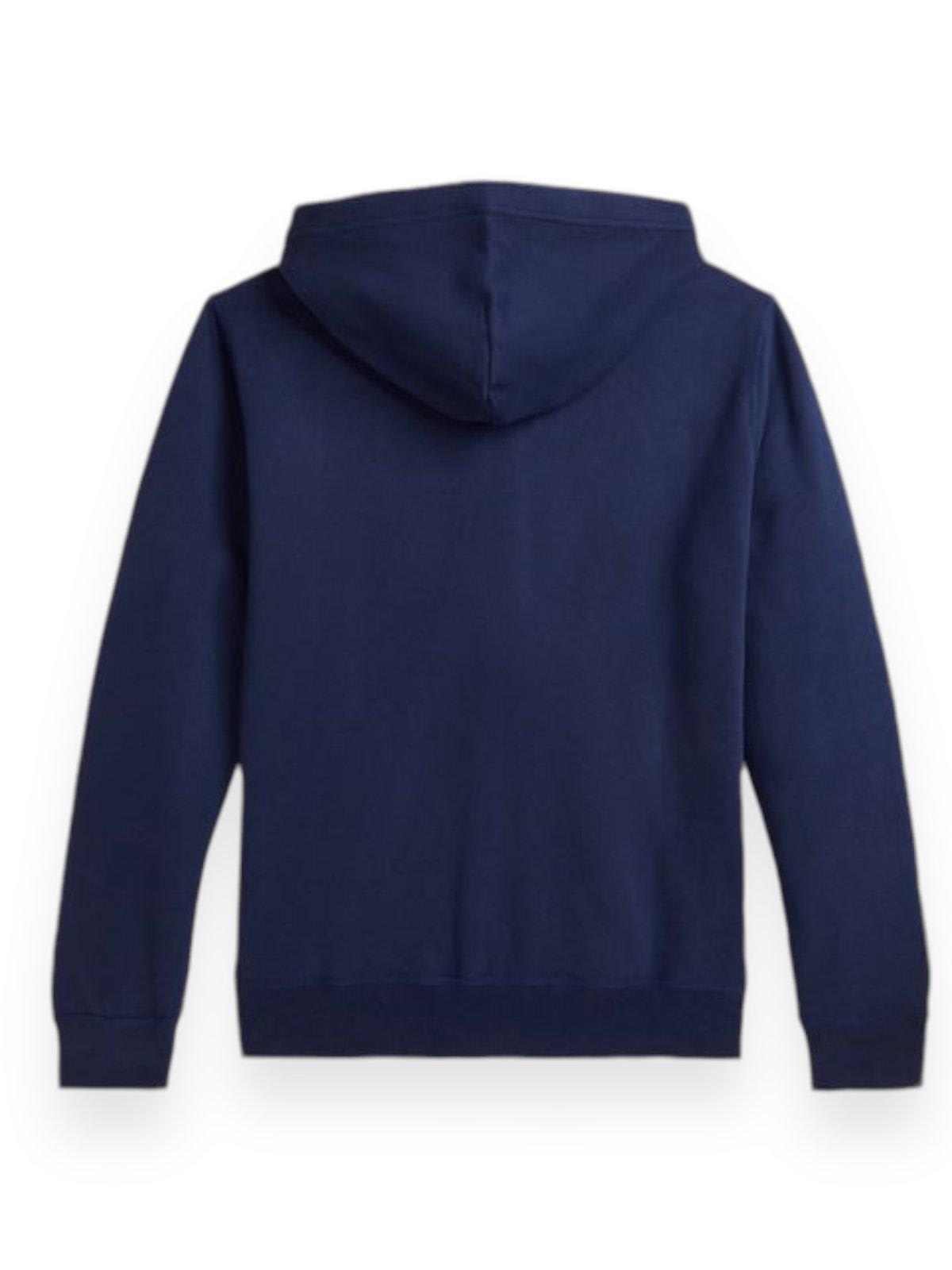 Shop Ralph Lauren Polo Pony-motif Zipped Hoodie In Blue