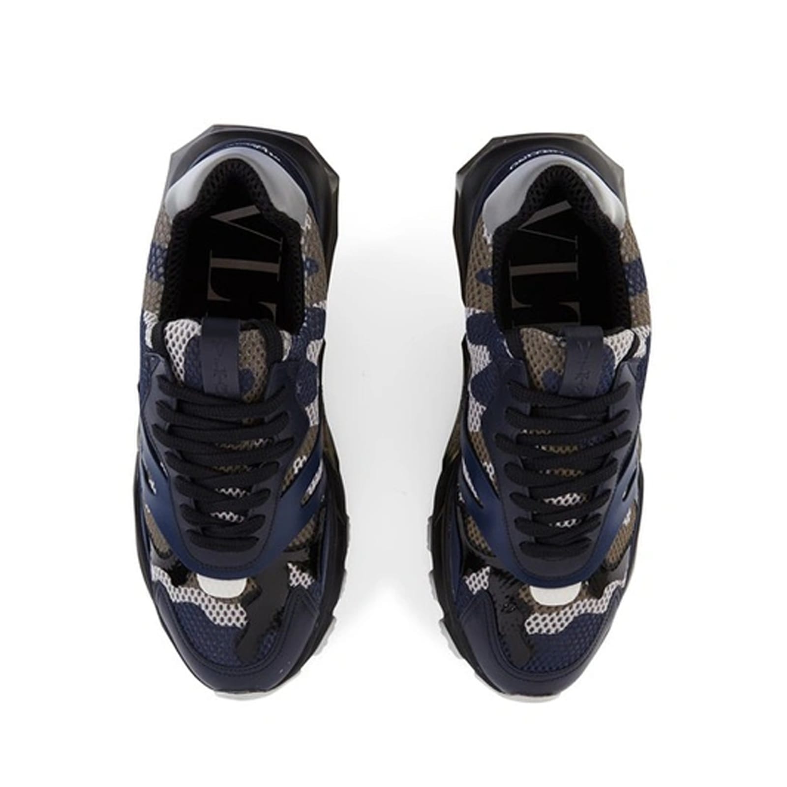 Valentino Garavani Bounce Sneakers In Blue