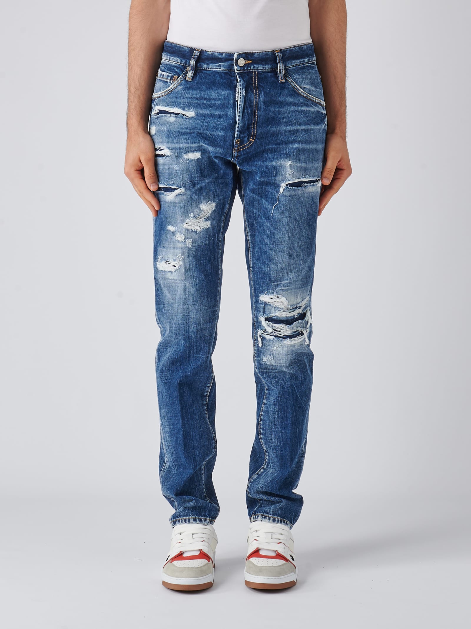 Shop Dsquared2 Cool Guy Jean Jeans In Denim Scuro