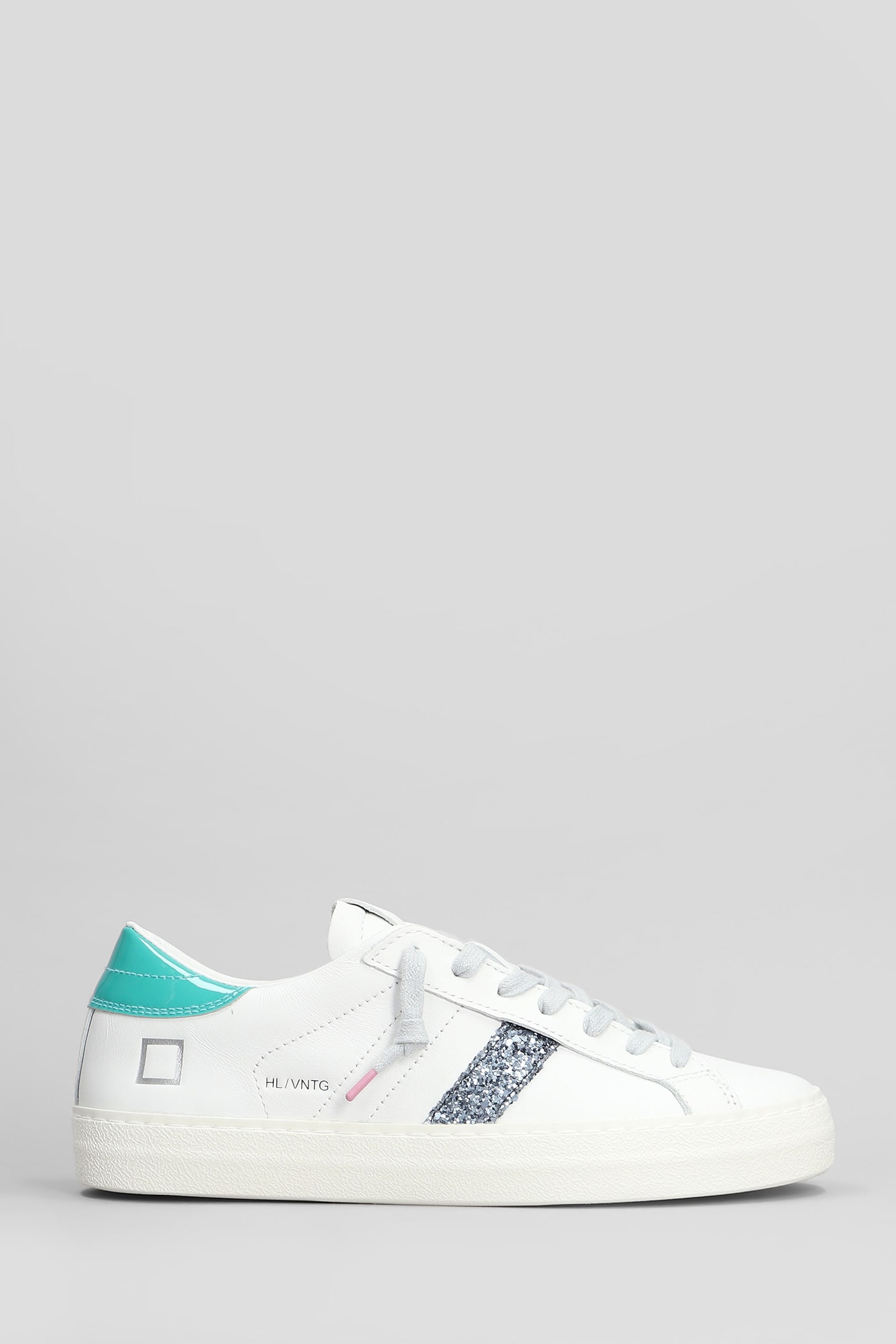 D. A.T. E. Hill Low Vintage Sneakers In White Leather