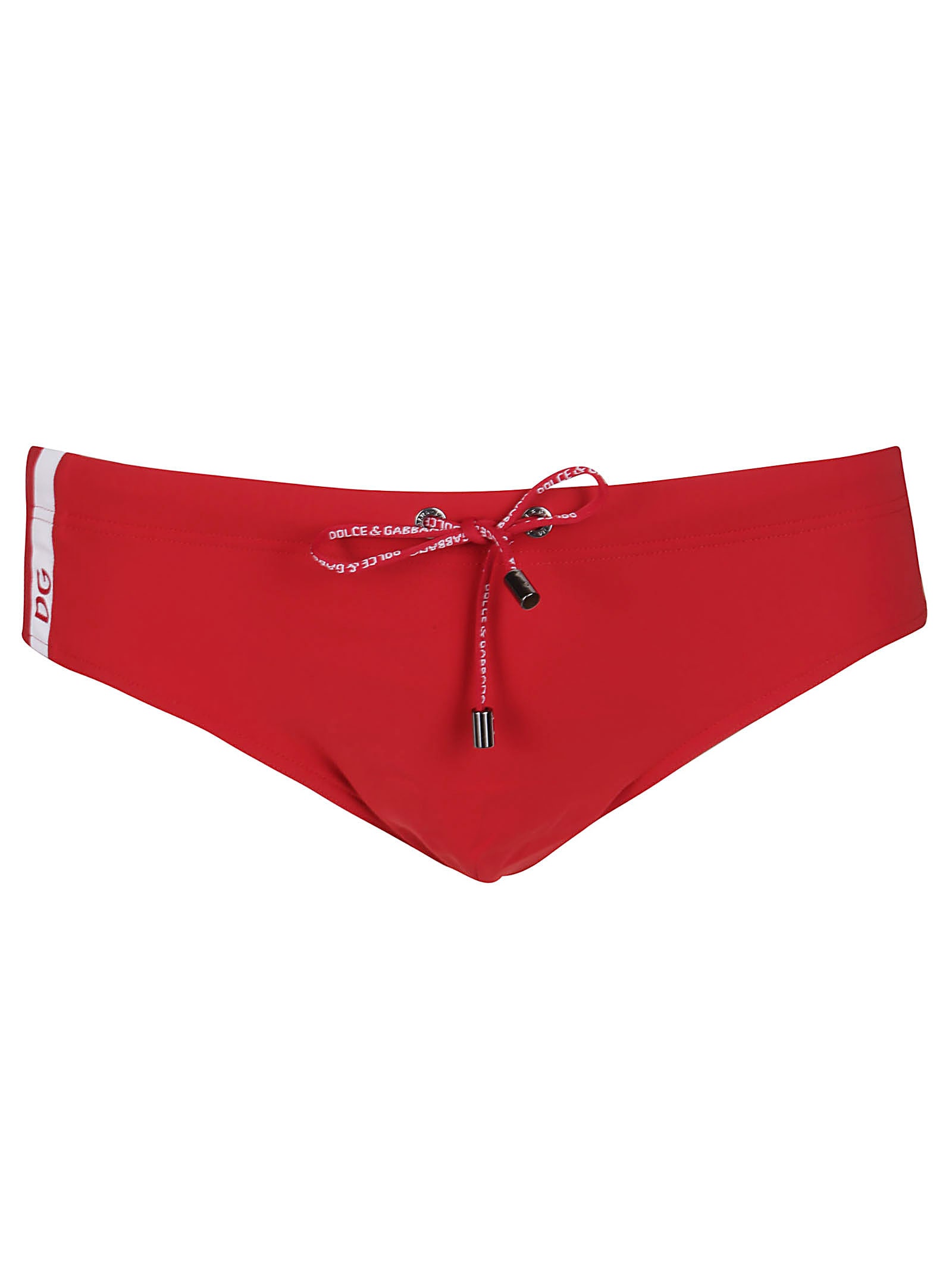 Dolce & Gabbana Red Swimming Trunks