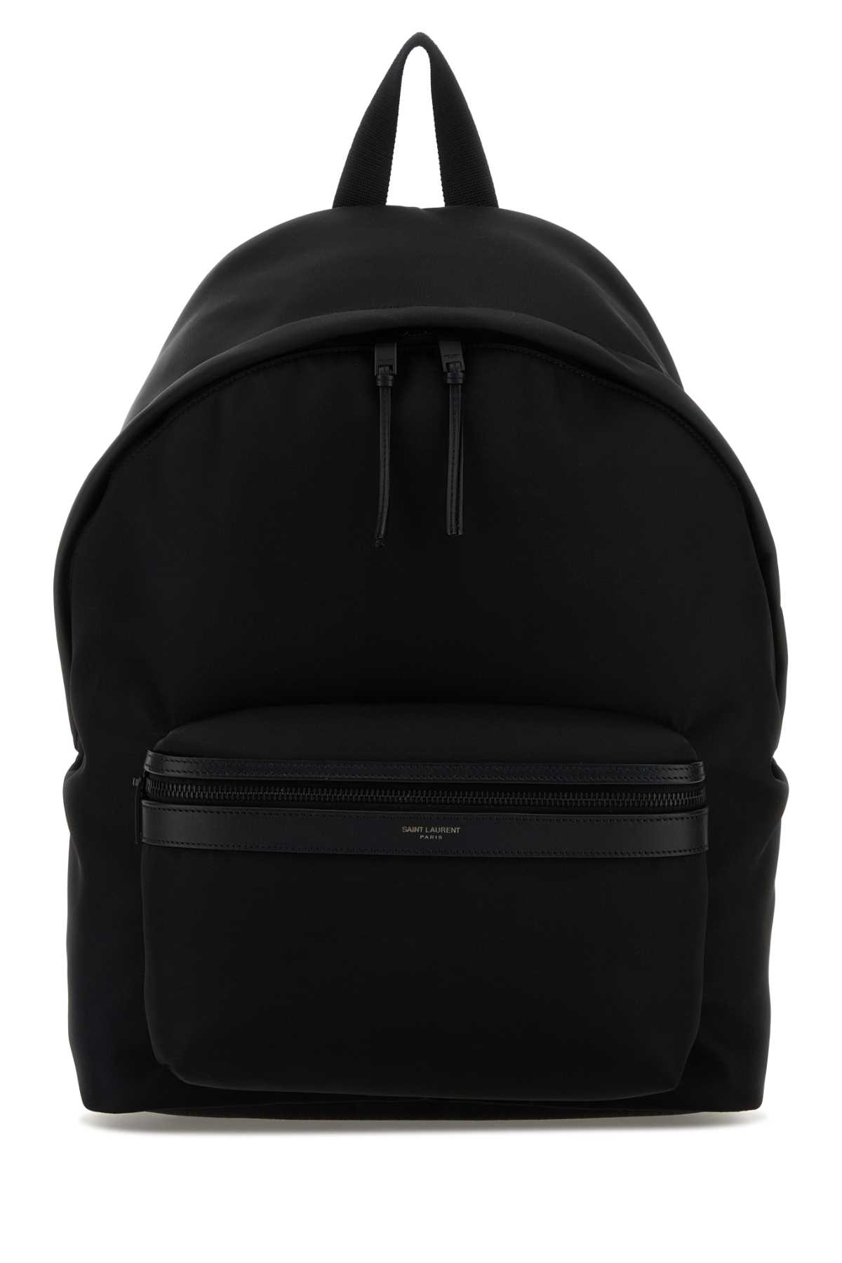 Saint Laurent Black Fabric City Backpack