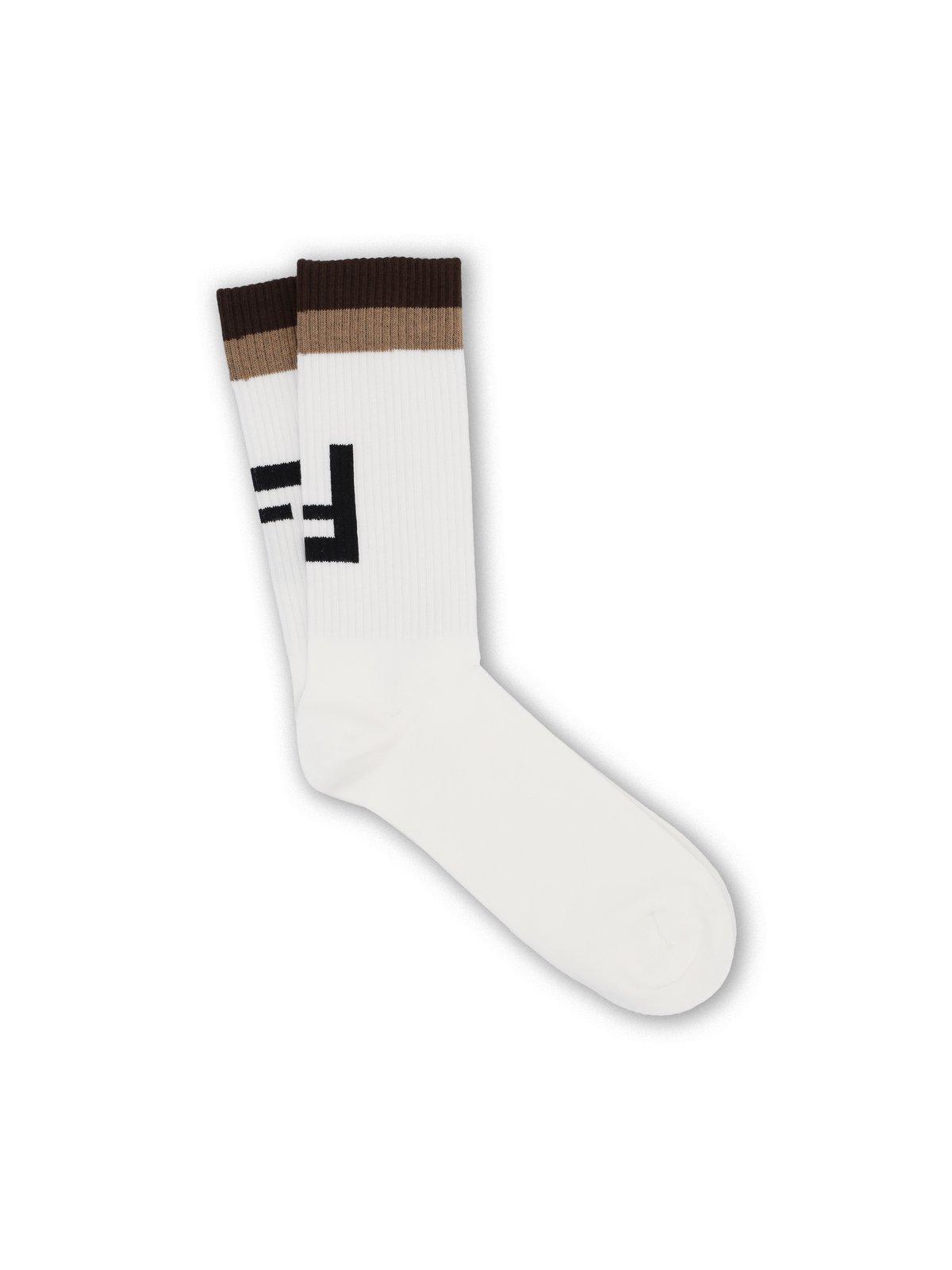 Ff Jacquard Ribbed Socks