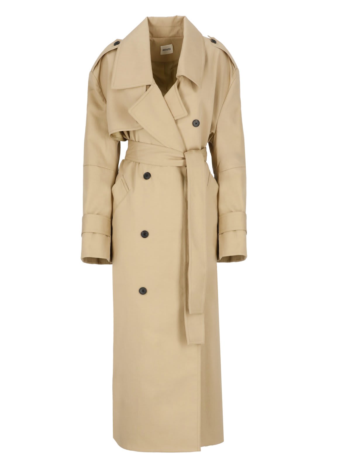 Shop Khaite Mazlow Trench Coat In Beige