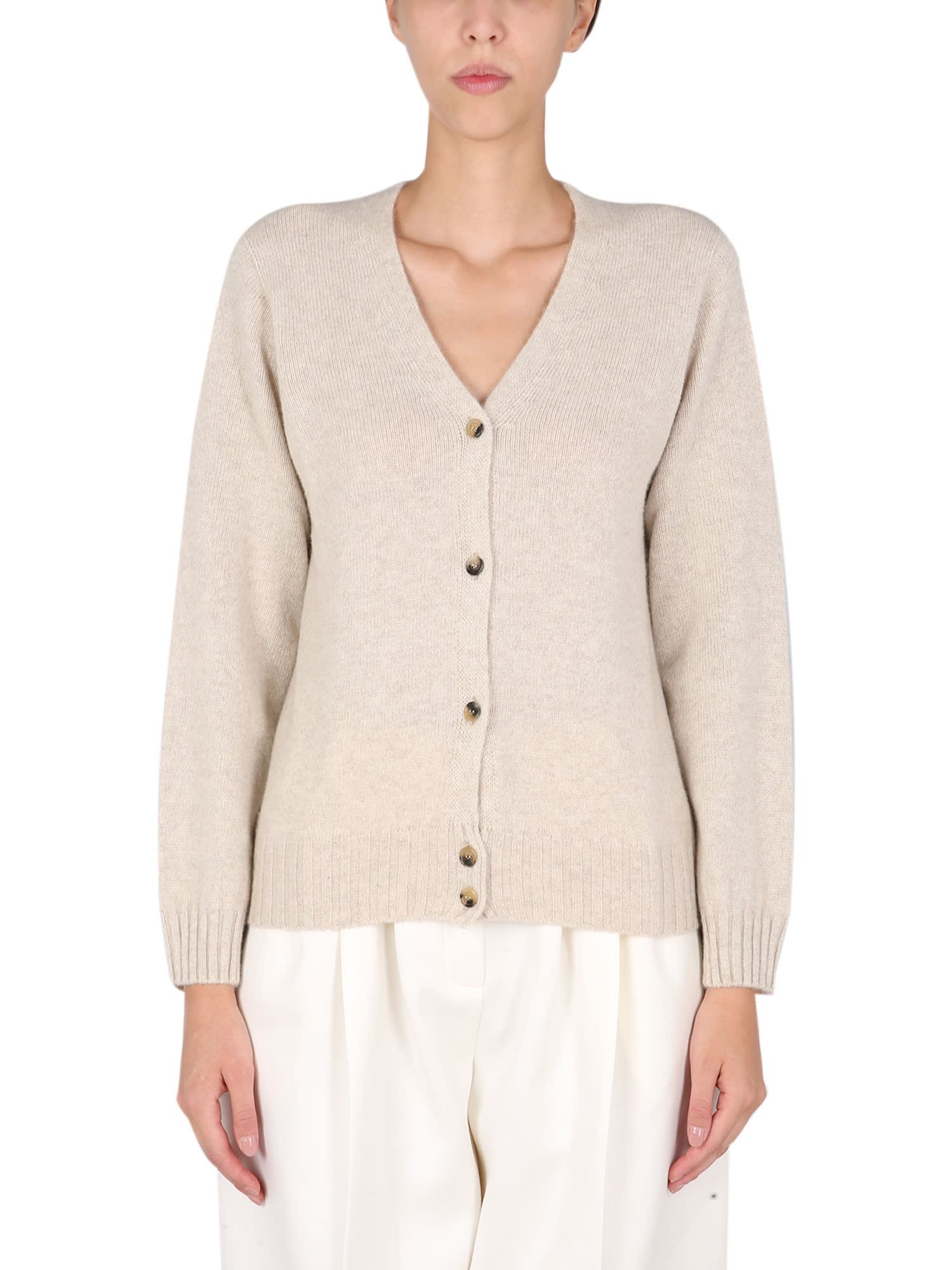 Margaret Howell Cardigan With Mother Of Pearl Buttons