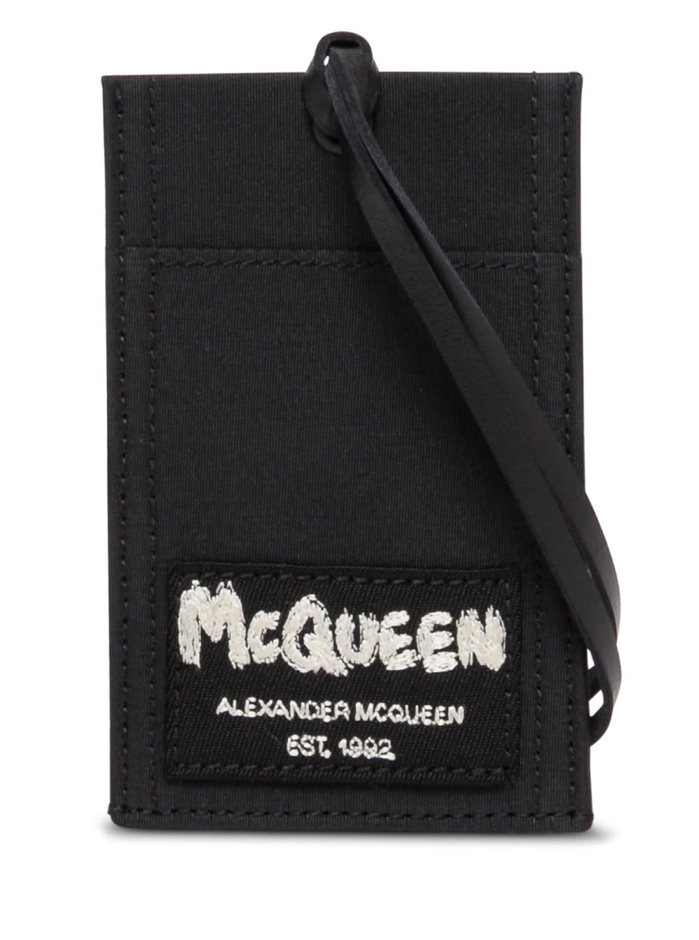 Alexander McQueen Tag Card Holder With Shoulder Strap And Logo
