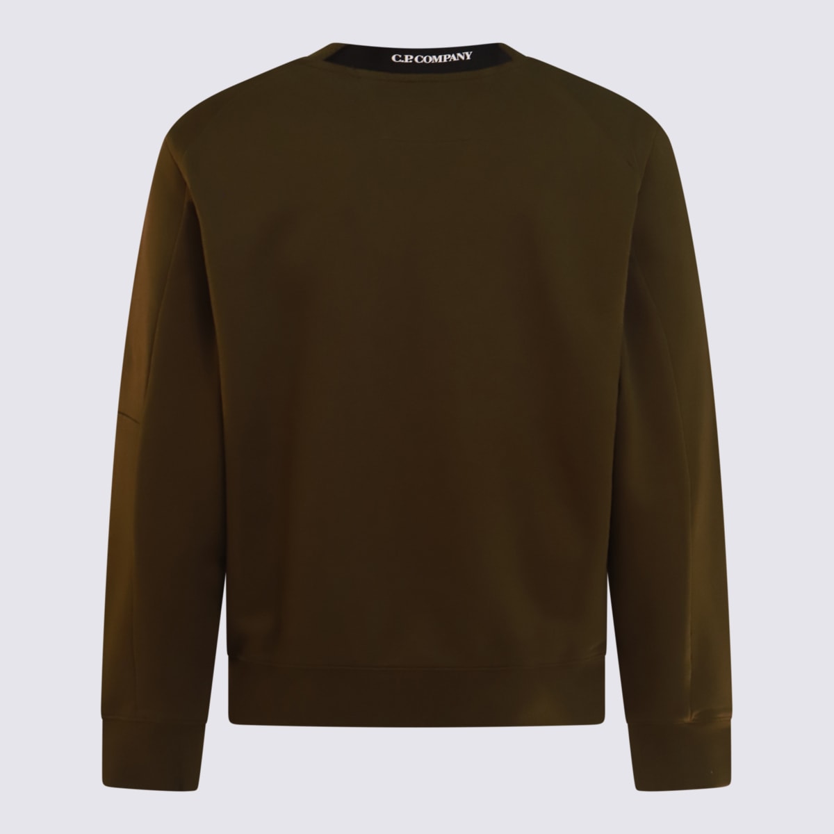 Shop C.p. Company Dark Green Cotton Sweatshirt In Ivy Green