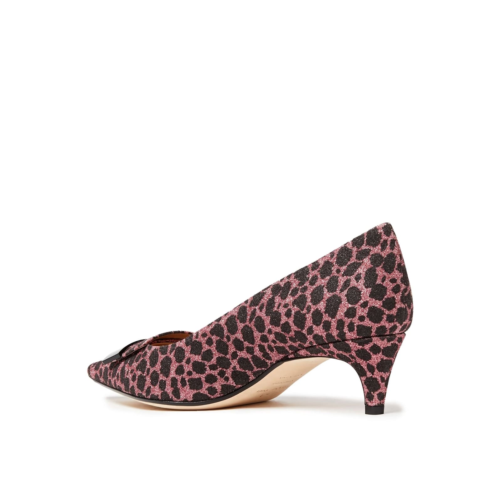 Sergio Rossi Sr1 045 Glitter Pumps With Bow Detail In Pink