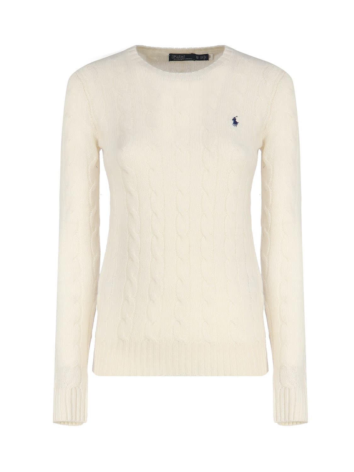 POLO RALPH LAUREN WOOL-CASHMERE CABLE KNIT SWEATER